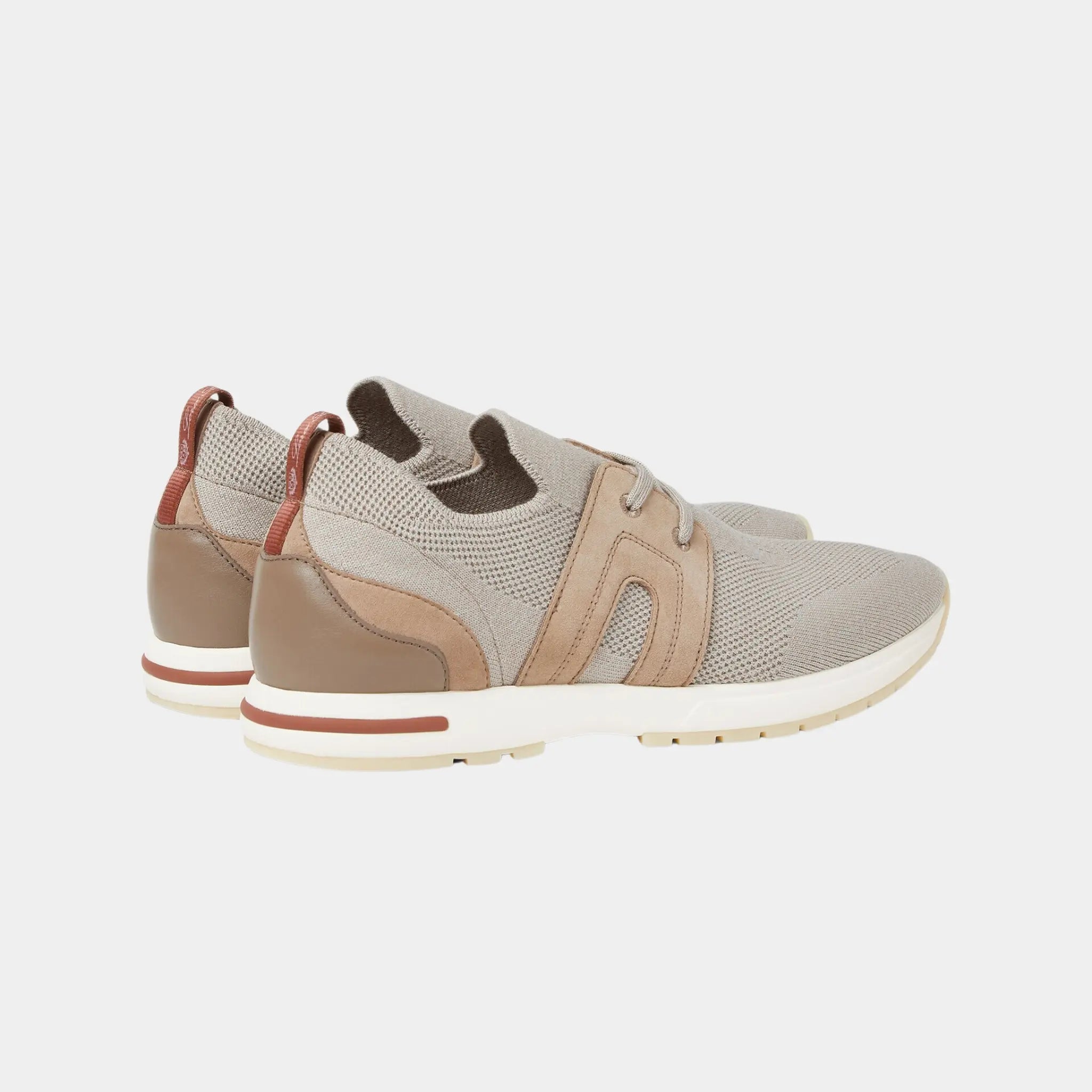 Loro Piana 360 LP Lady Flexy Walk Sneaker Virgin Wool, Dove, Back