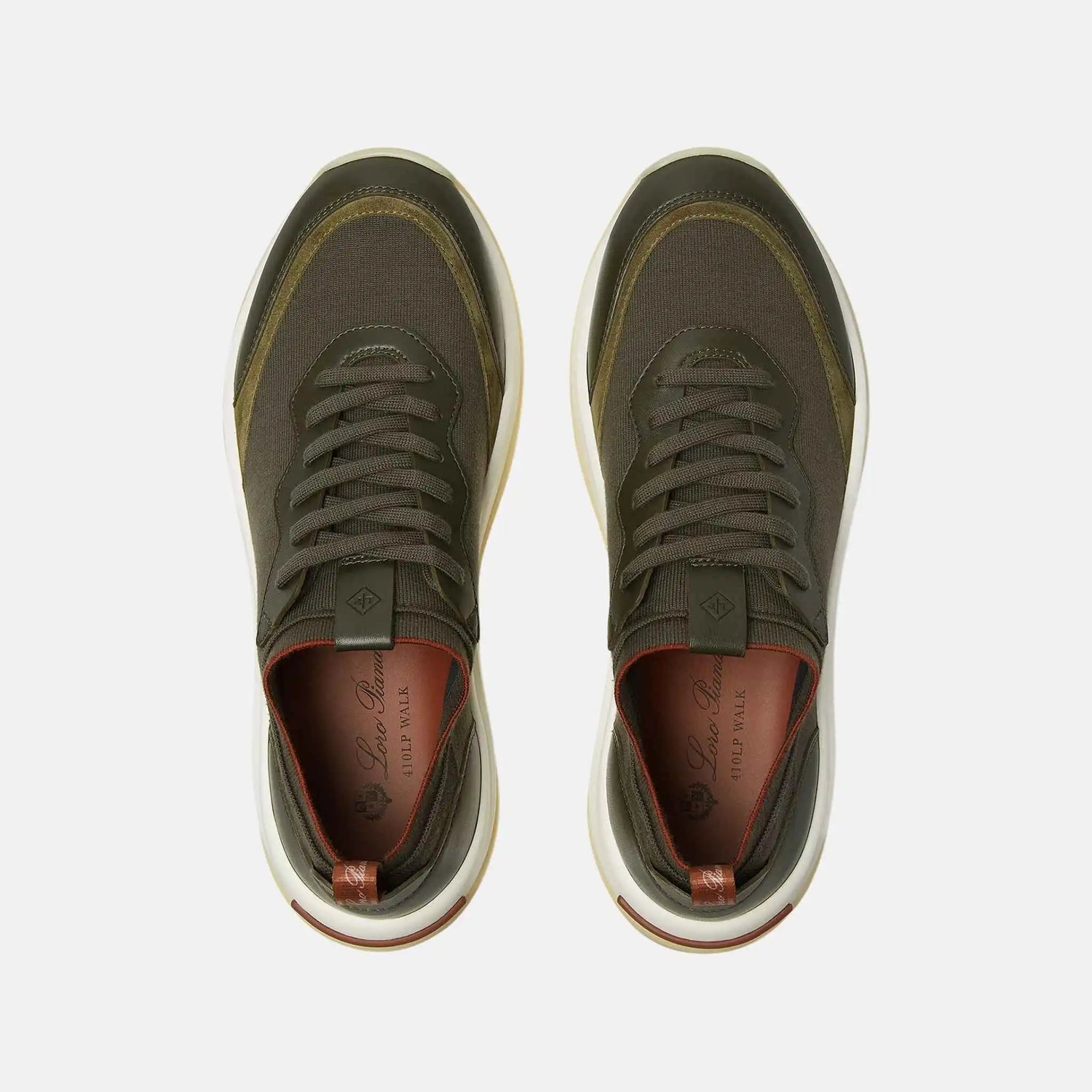 Loro Piana 410 LP Walk The Gift Of Kings Sneaker, Reed Green, Top