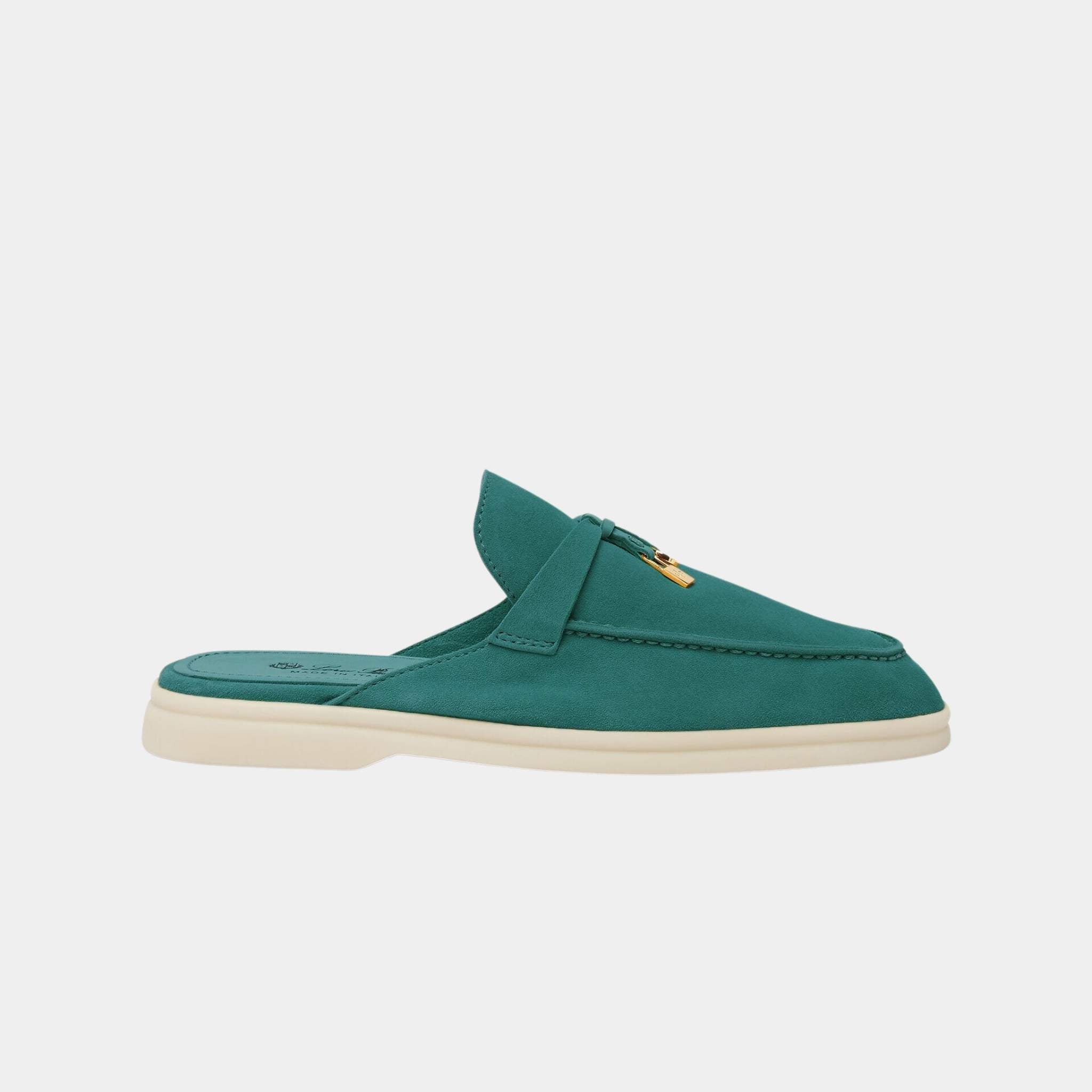 Loro Piana Babouche Charms Walk Loafers Suede, Jazz Club, Side