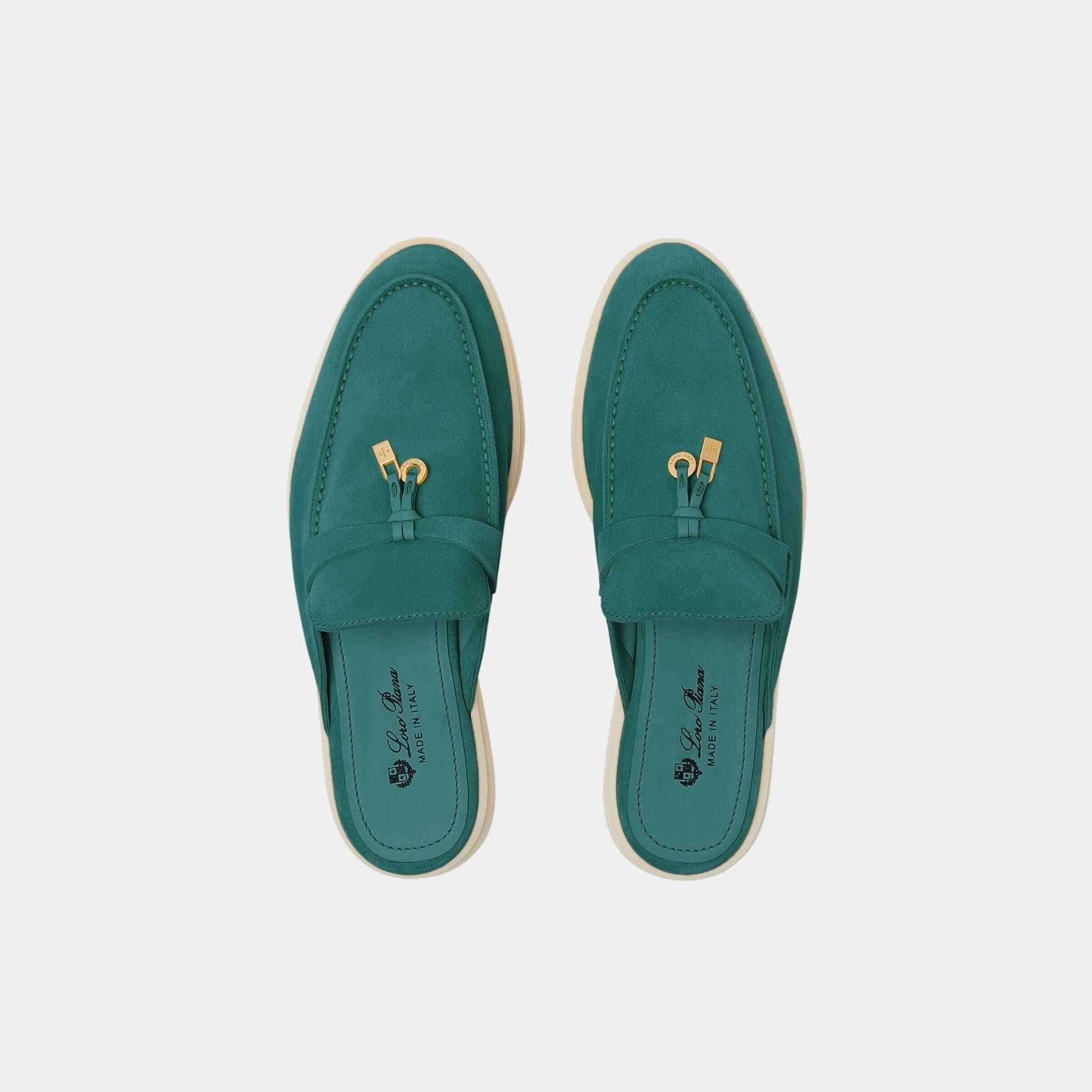 Loro Piana Babouche Charms Walk Loafers Suede, Jazz Club, Top