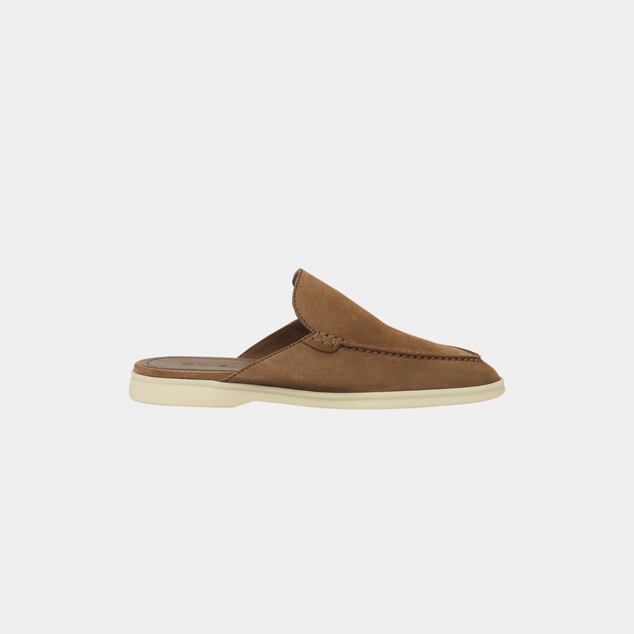 Loro Piana Babouche Walk Loafer In Suede, Dusk, Side