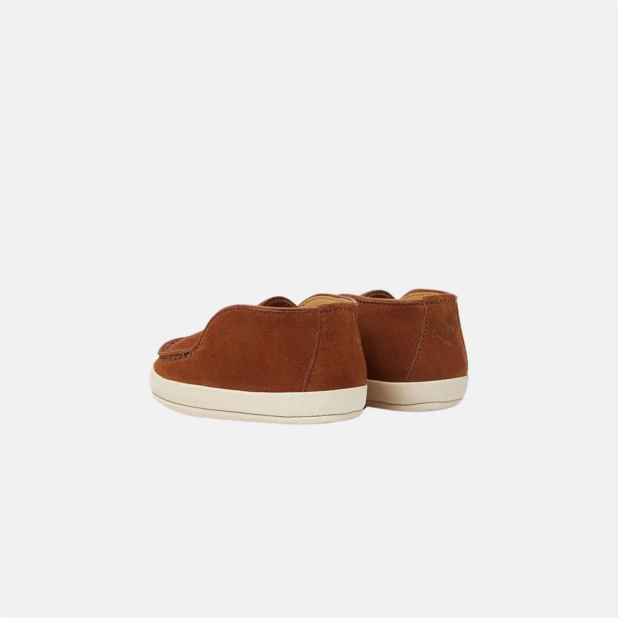 Loro Piana Baby Open Walk Ankle Boot in Suede, Cuir, Back