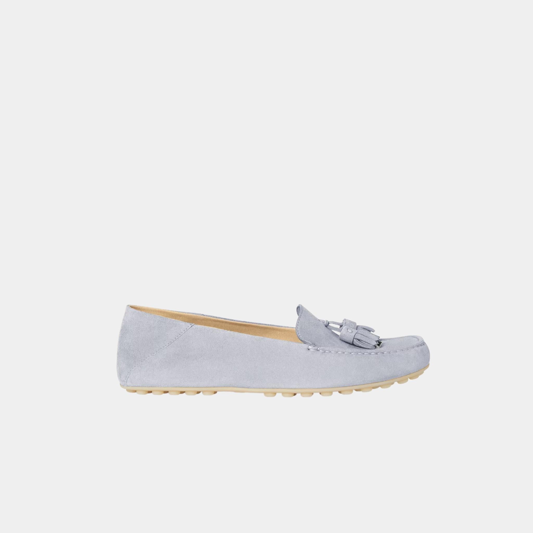 Loro Piana Dot Sole Walk Loafer Suede Goatskin, Zircon, Side