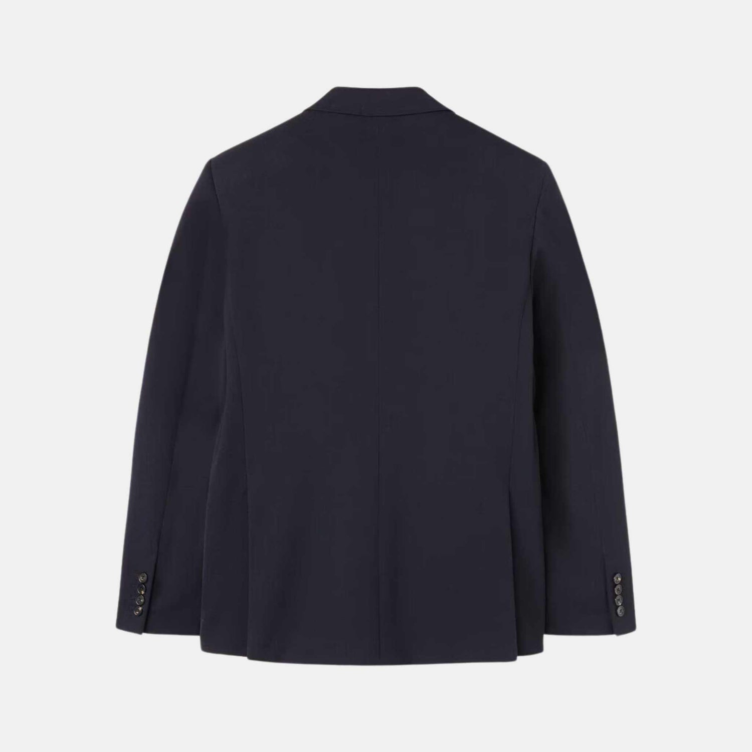 Loro Piana International Suit Zelander Wool, Navy Blue, Blazer, Back