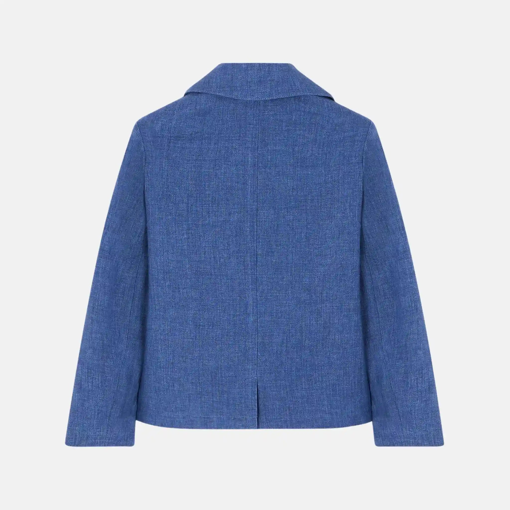 Loro Piana Kids Carlton Jacket Linen, Back