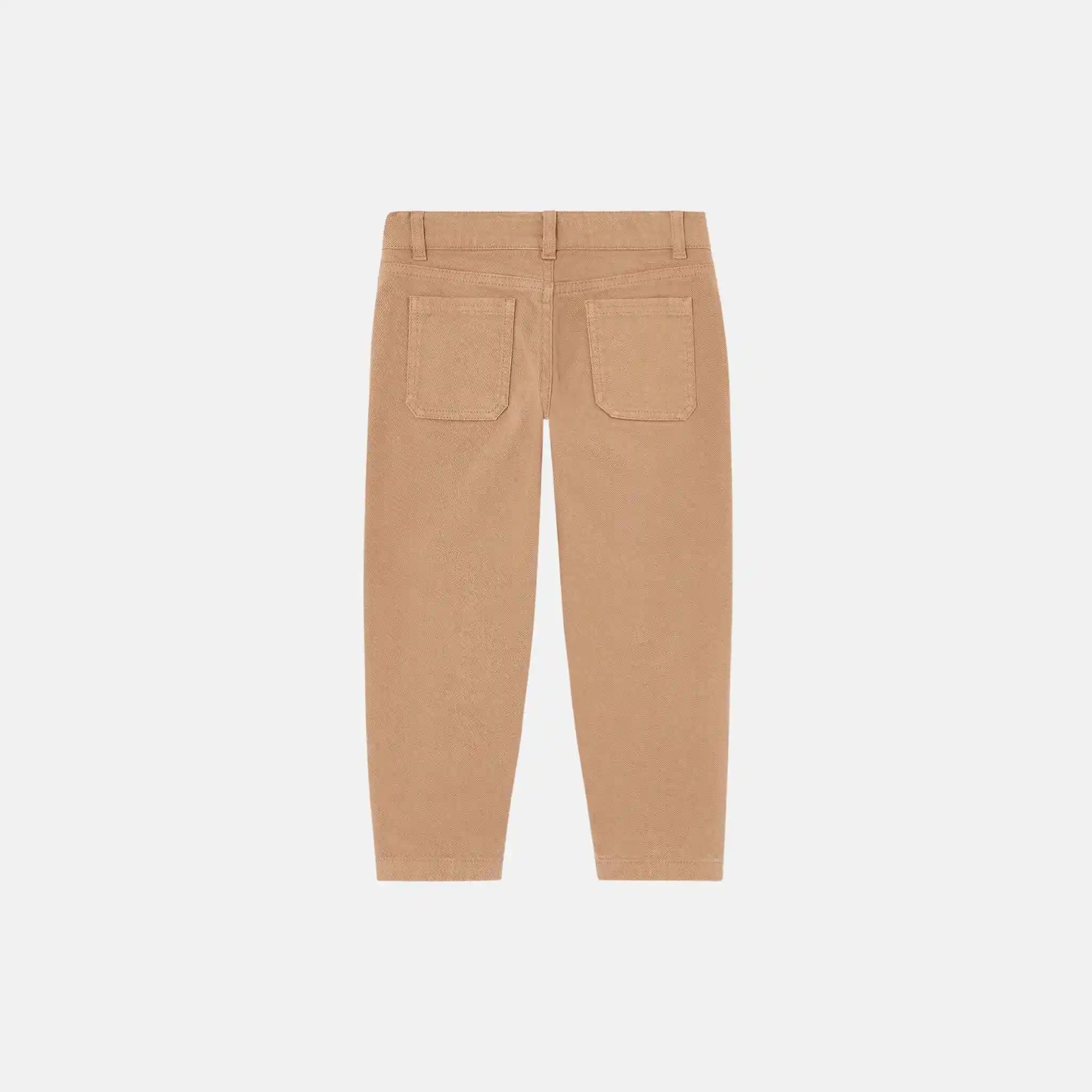 Loro Piana Kids Jordin Jeans in Cotton, Sandrift, Back