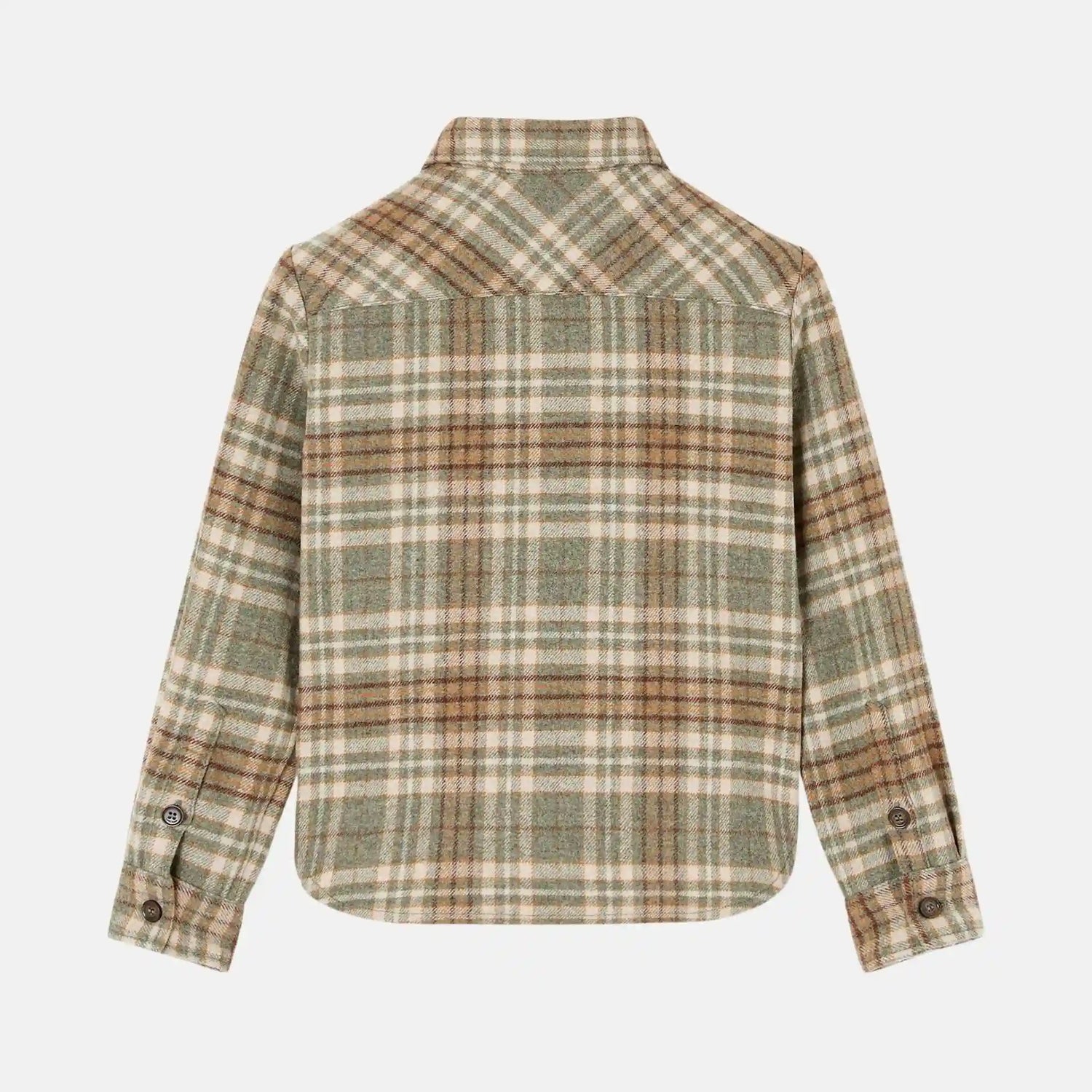 Loro Piana Kids Ugo Shirt In Wish Wool And Cashmere, Back