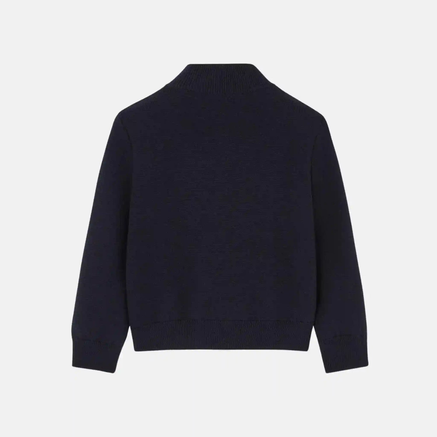 Loro Piana Kids Wonderland Bomber Jacket Wish Wool, Navy Blue, Back