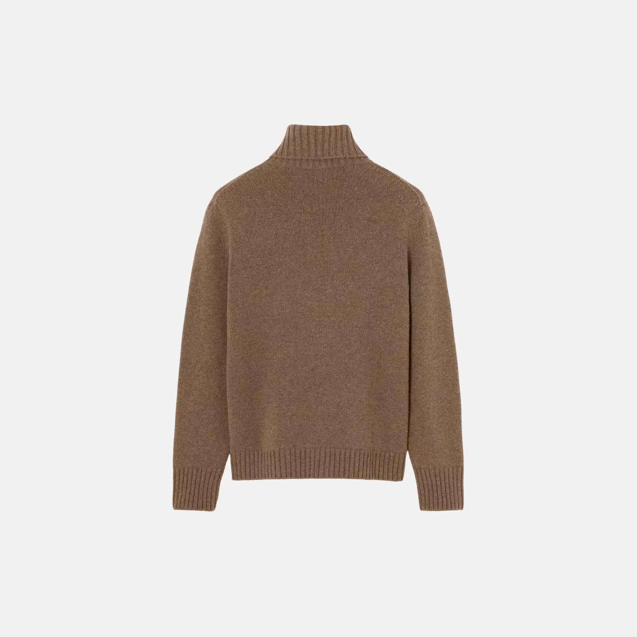 Loro Piana Parksville Turtleneck Baby Cashmere, Cedar, Back