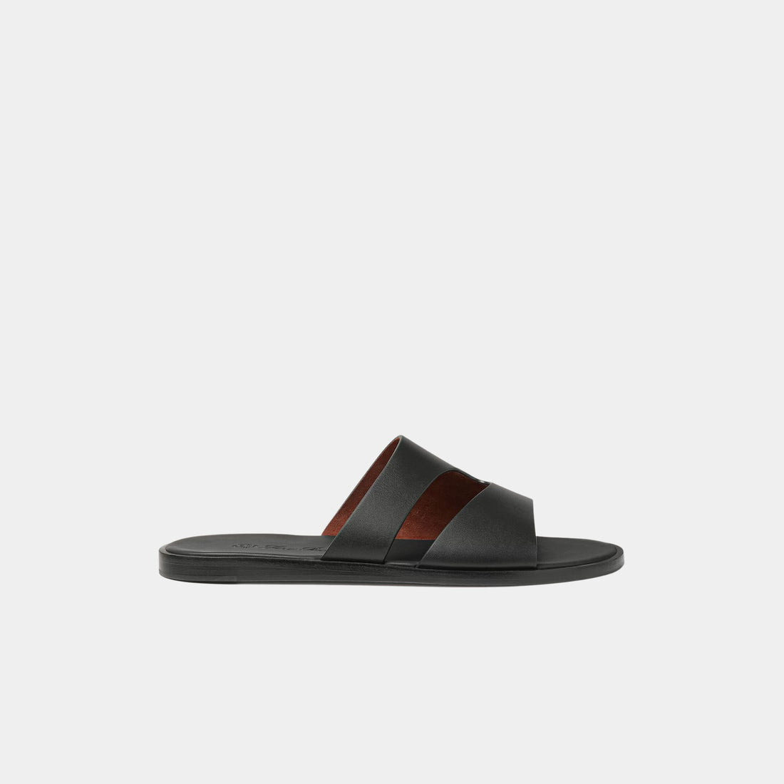 Loro Piana Pilat Plain Walk Sandal Calfskin, Black, Side