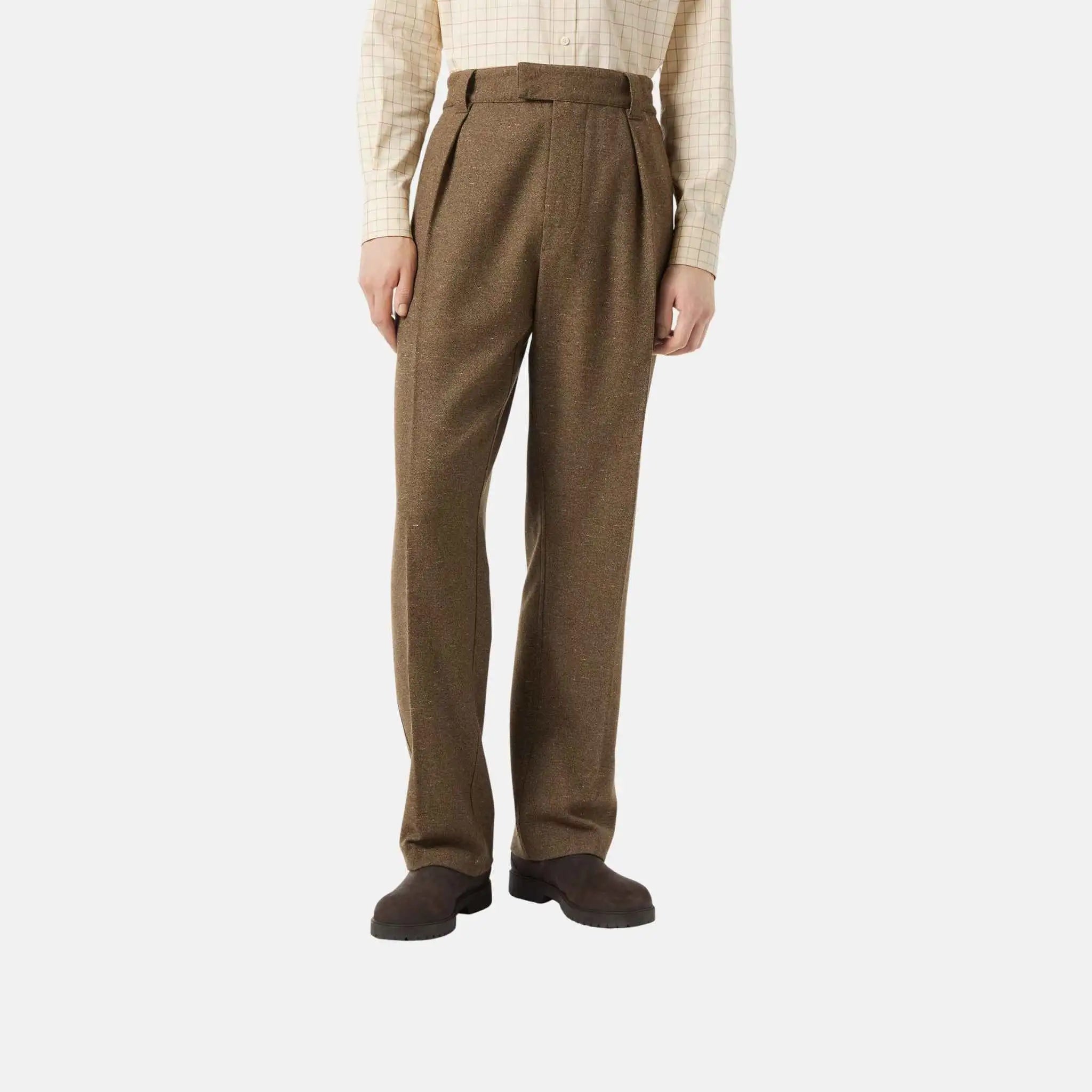 Loro Piana Reinga Trousers Cashmere Wool Silk, Model, Front