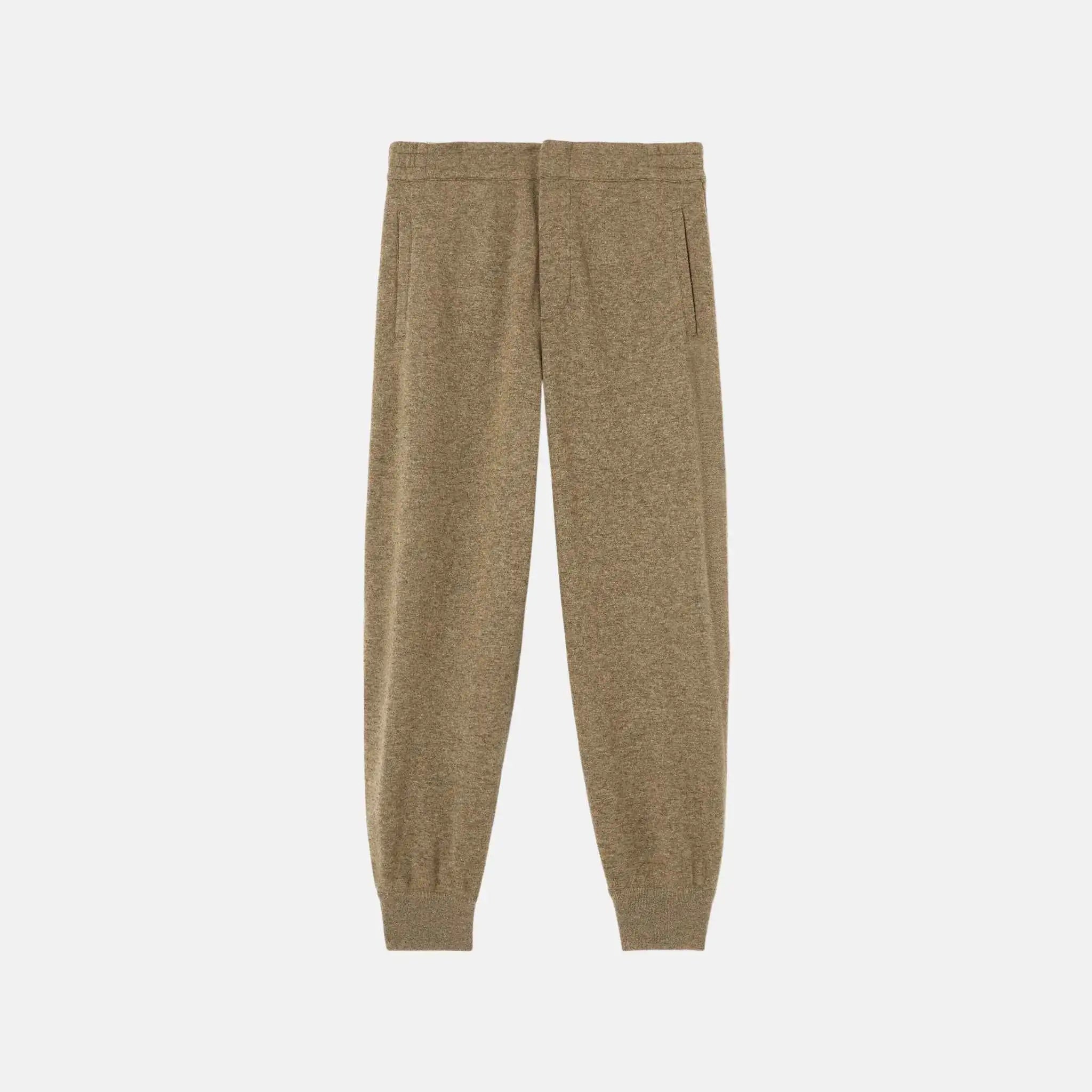 Loro Piana Rio Bodro Trousers Jersey Novalis, Wood Grain Melange, Front