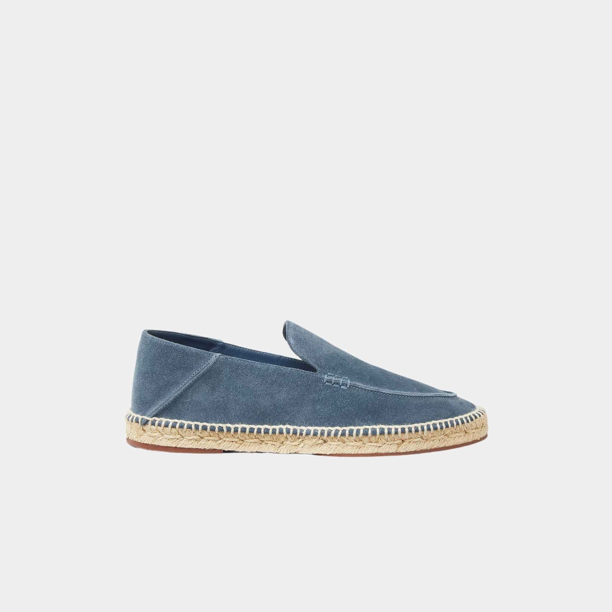 Loro Piana Seaside Walk Espadrille Suede, Black Figs, Side