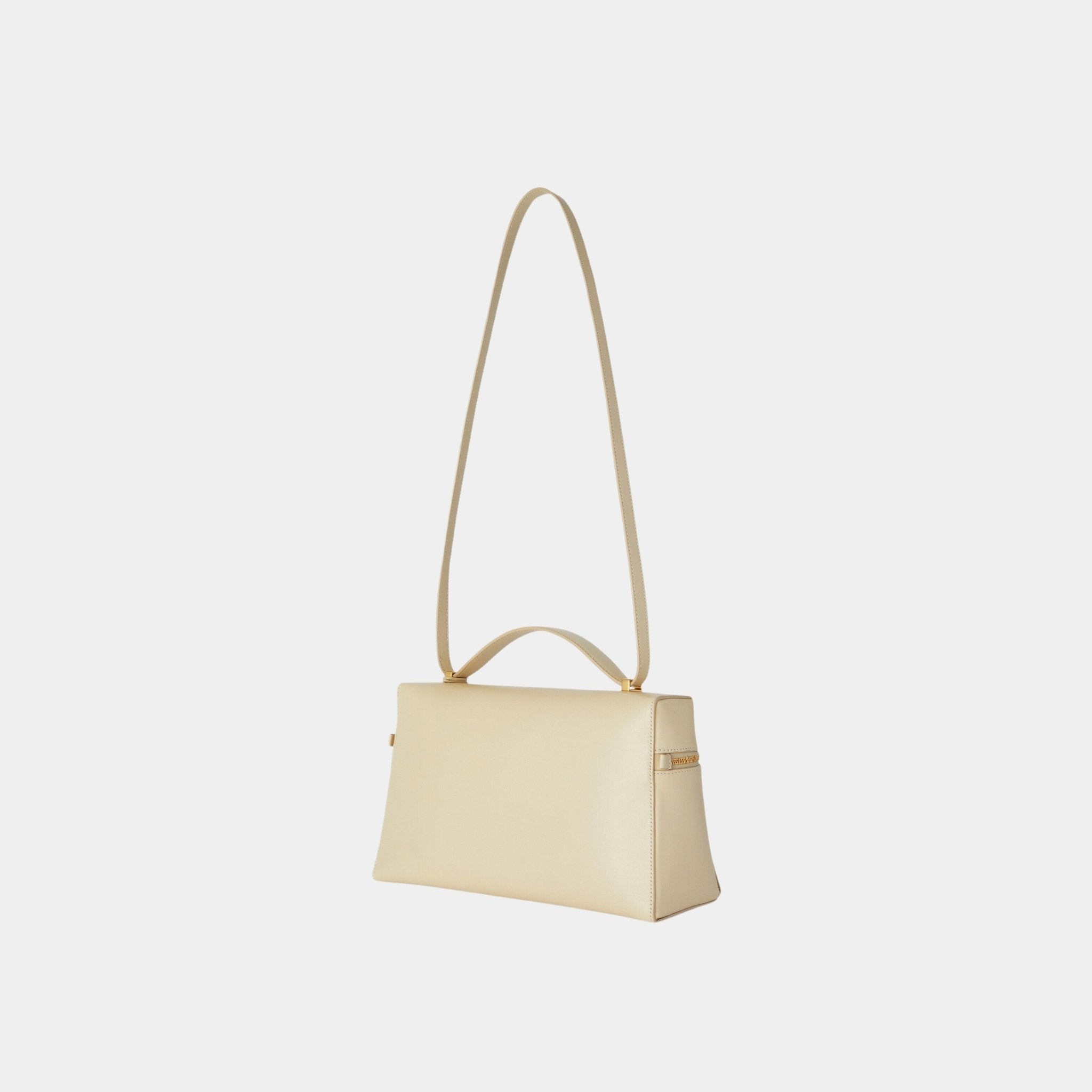 Loro Piana Extra Bag L27 In Smooth Calfskin, Sunday Morning, Back