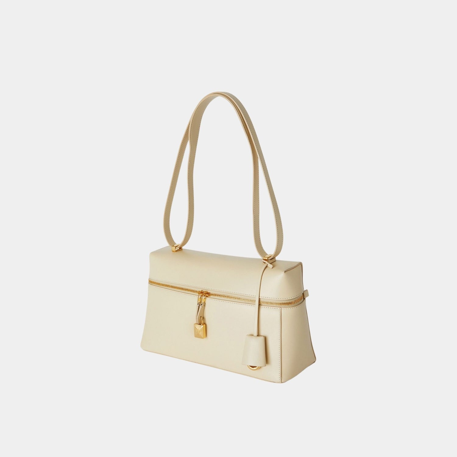 Loro Piana Extra Bag L27 In Smooth Calfskin, Sunday Morning, Side