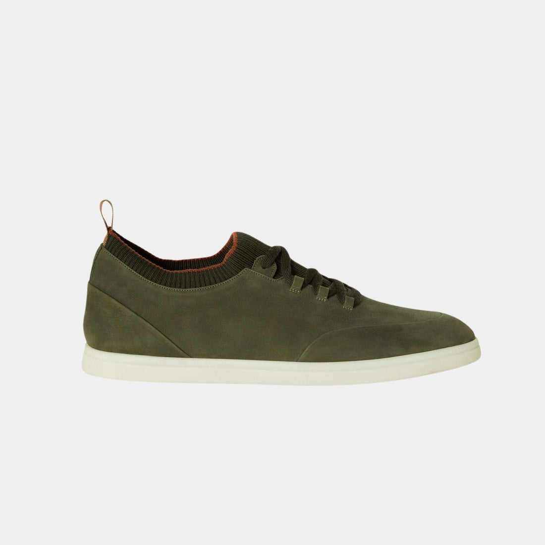 Loro Piana Soho Walk Calfskin Sneakers, Very Dark Green, Side