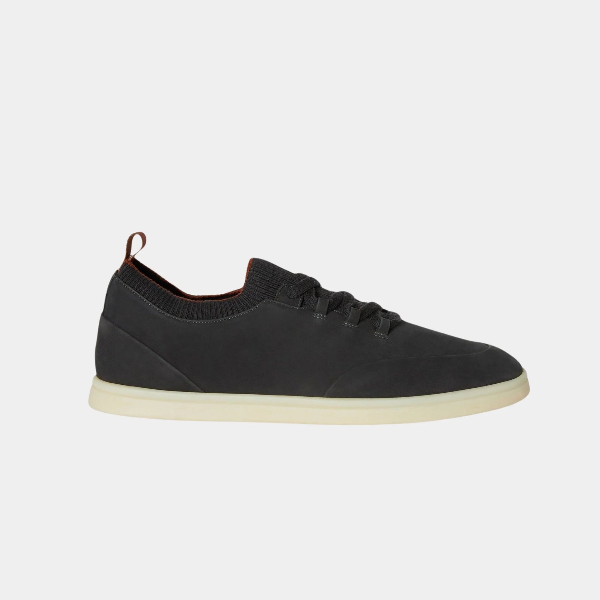 Loro Piana Soho Walk Sneakers Calfskin, Chacoral Gray, Side