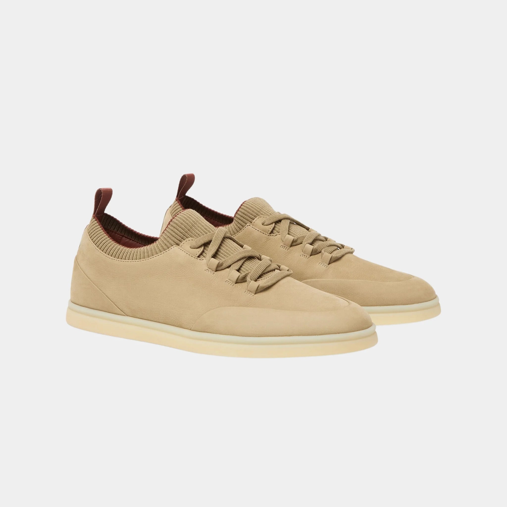 Loro Piana Soho Walk Sneakers Calfskin, Soga, Front