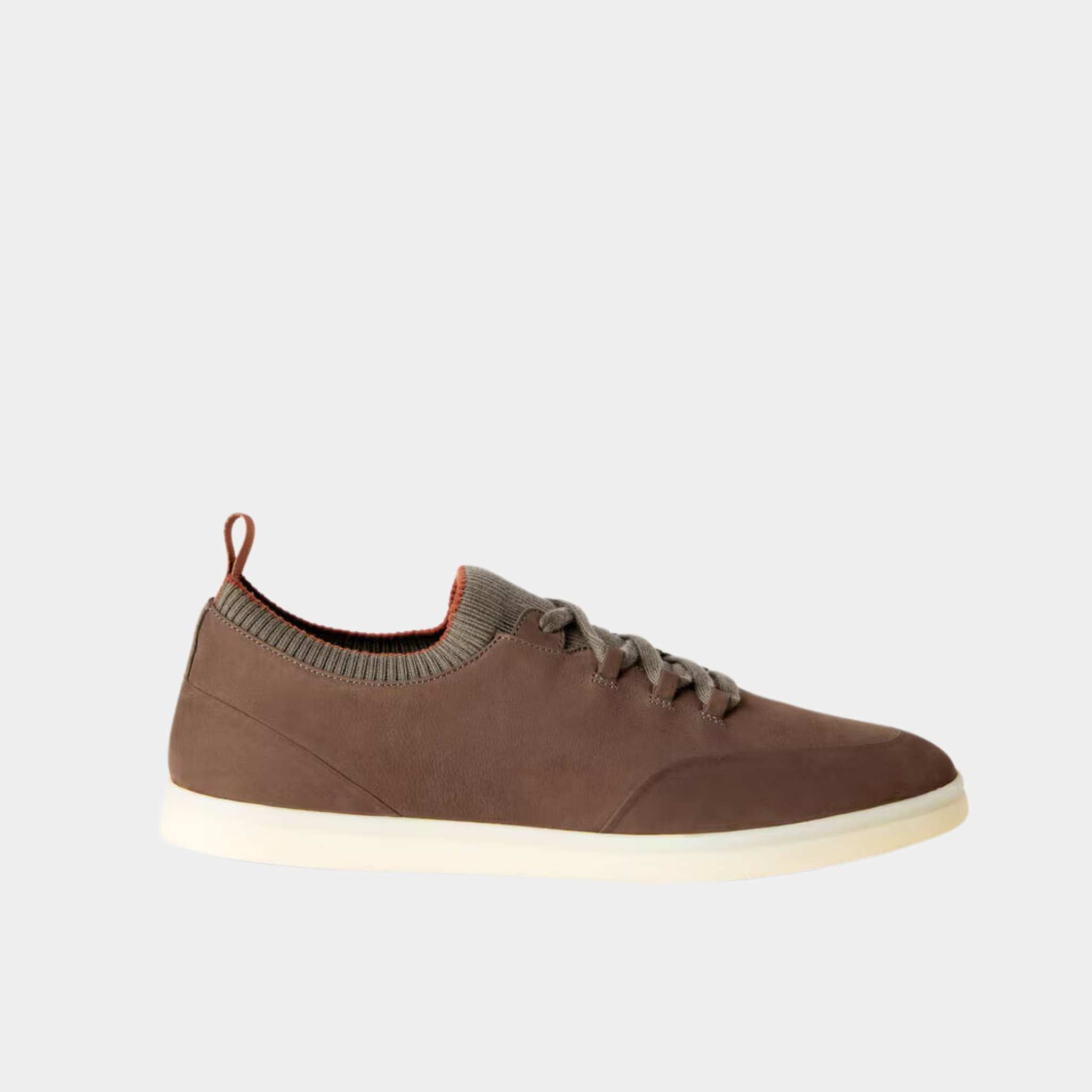 Loro Piana Soho Walk Sneakers Calfskin, Cotto, Side