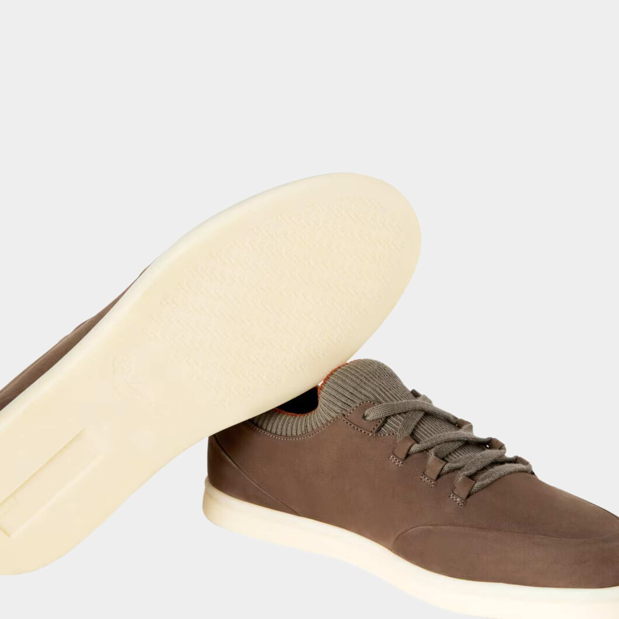 Loro Piana Soho Walk Sneakers Calfskin, Cotto, Front