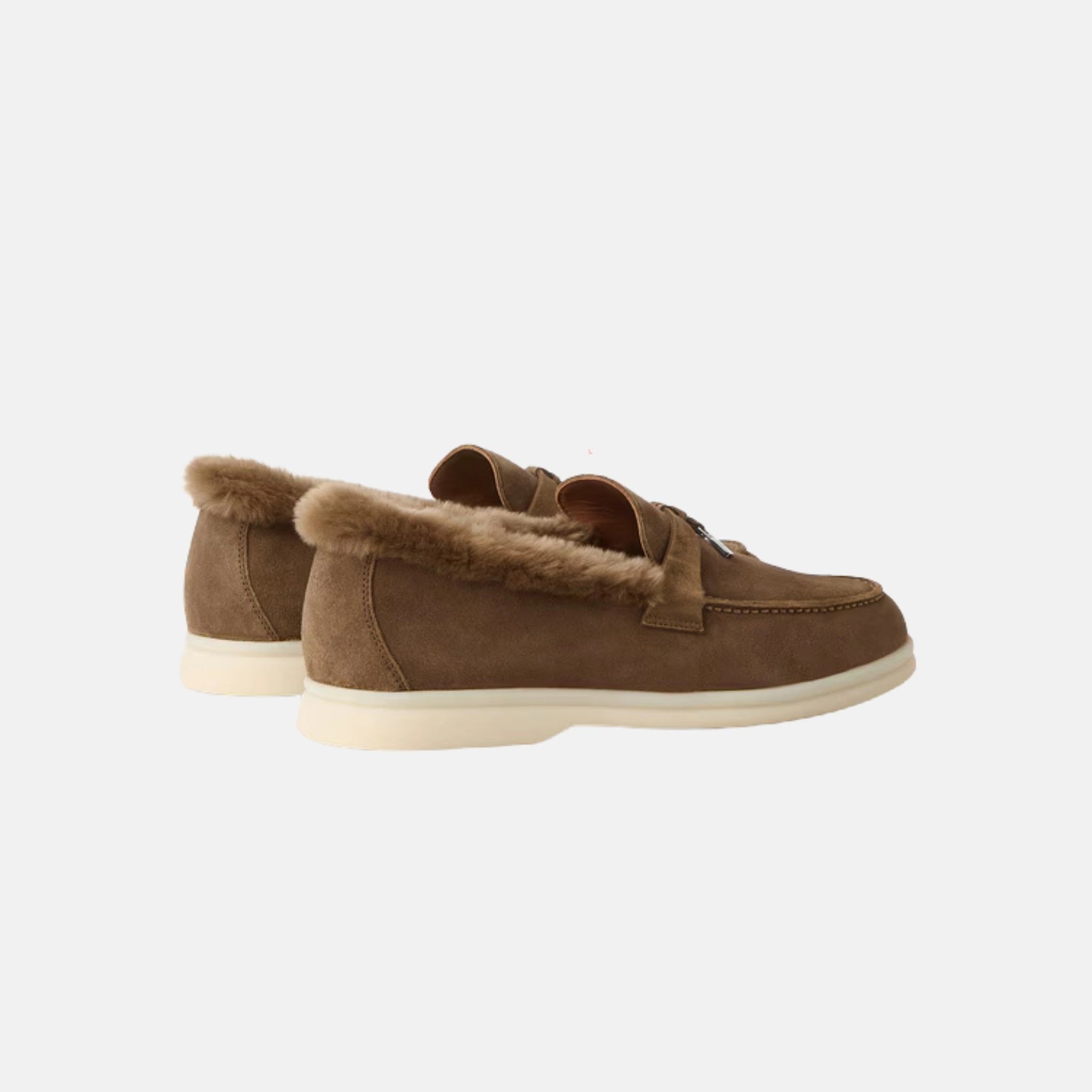 Summer Charms Walk Loafer Suede with Beaver Fur
