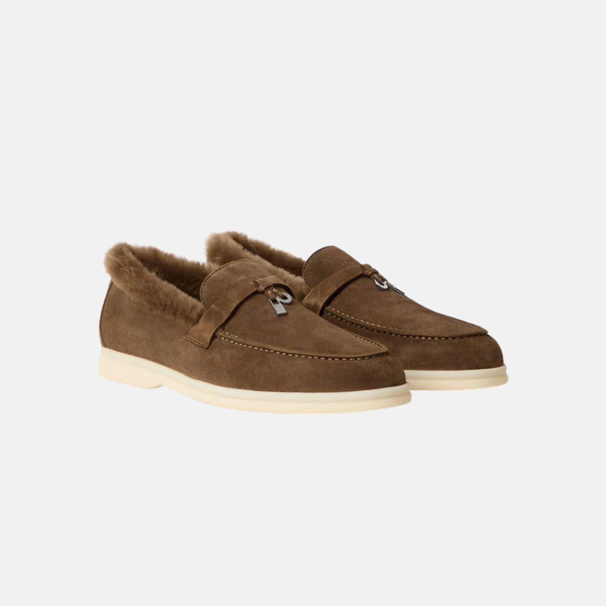 Summer Charms Walk Loafer Suede with Beaver Fur