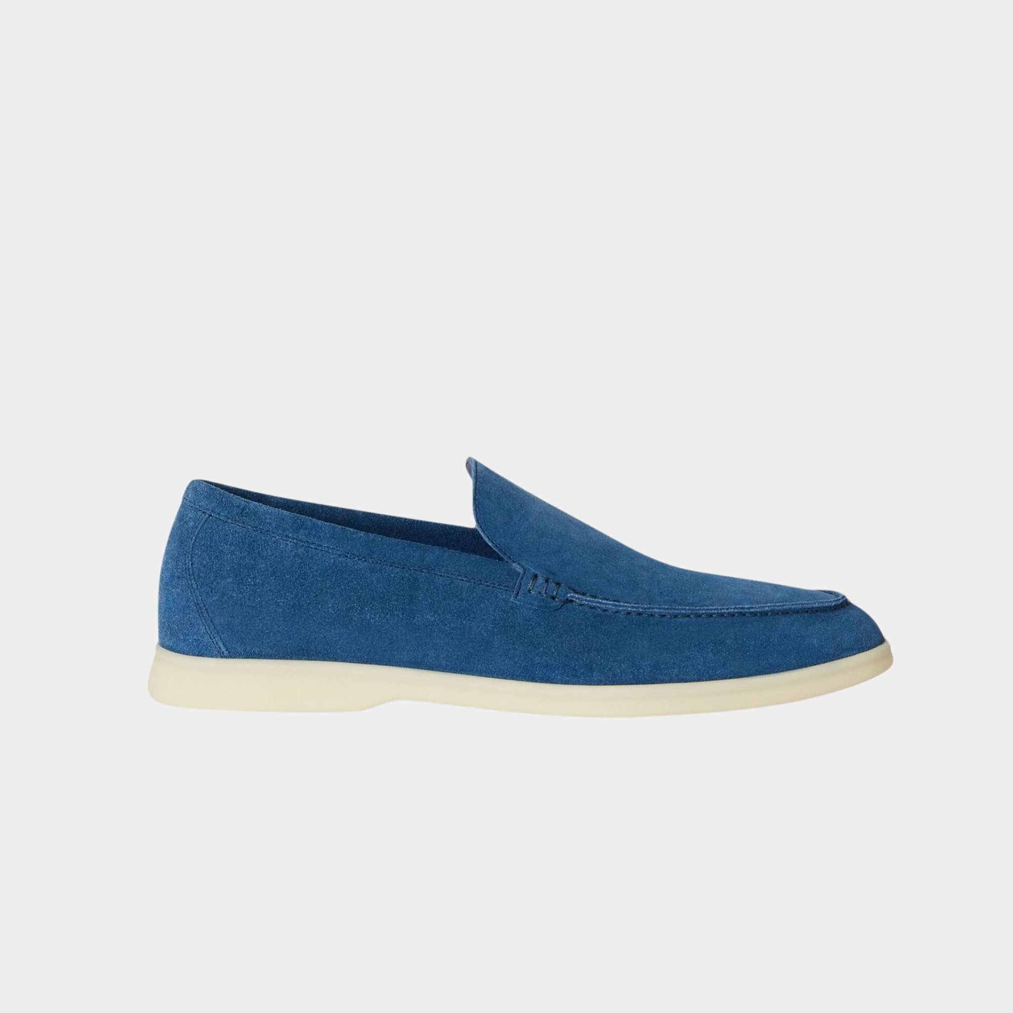 Loro Piana Summer Walk Loafers, Cobalt Ink, Side