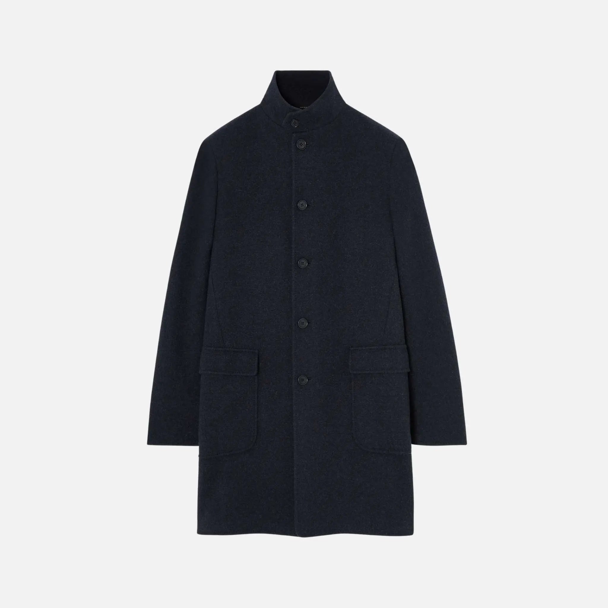 Loro Piana Sweater Coat Jersey Novalis, Navy Blue, Front
