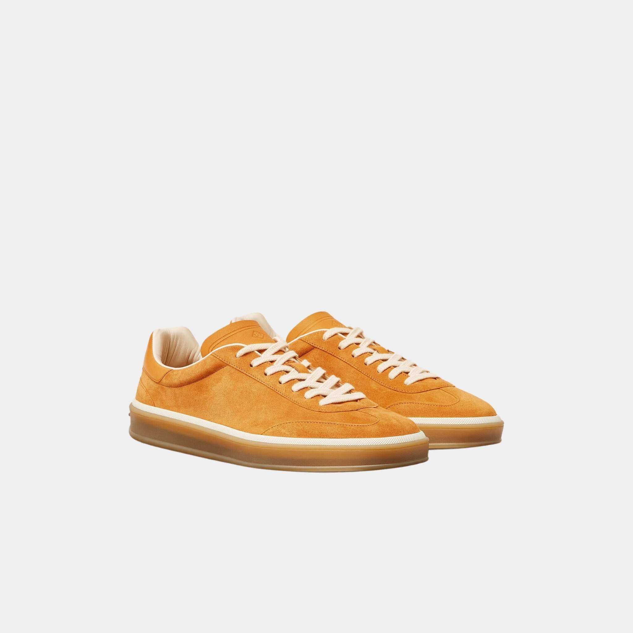 Loro Piana Tennis Walk Sneaker Men Suede Calf Split, 70&