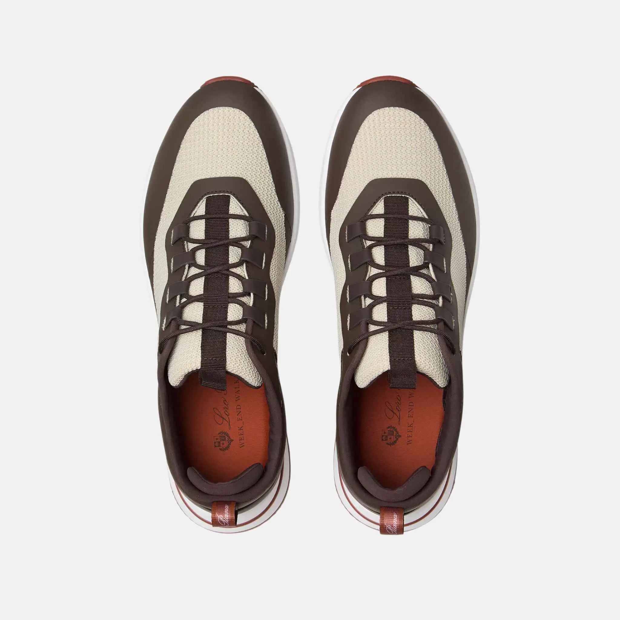 Loro Piana Week End Walk Sneaker Mesh, Desert Light, Top