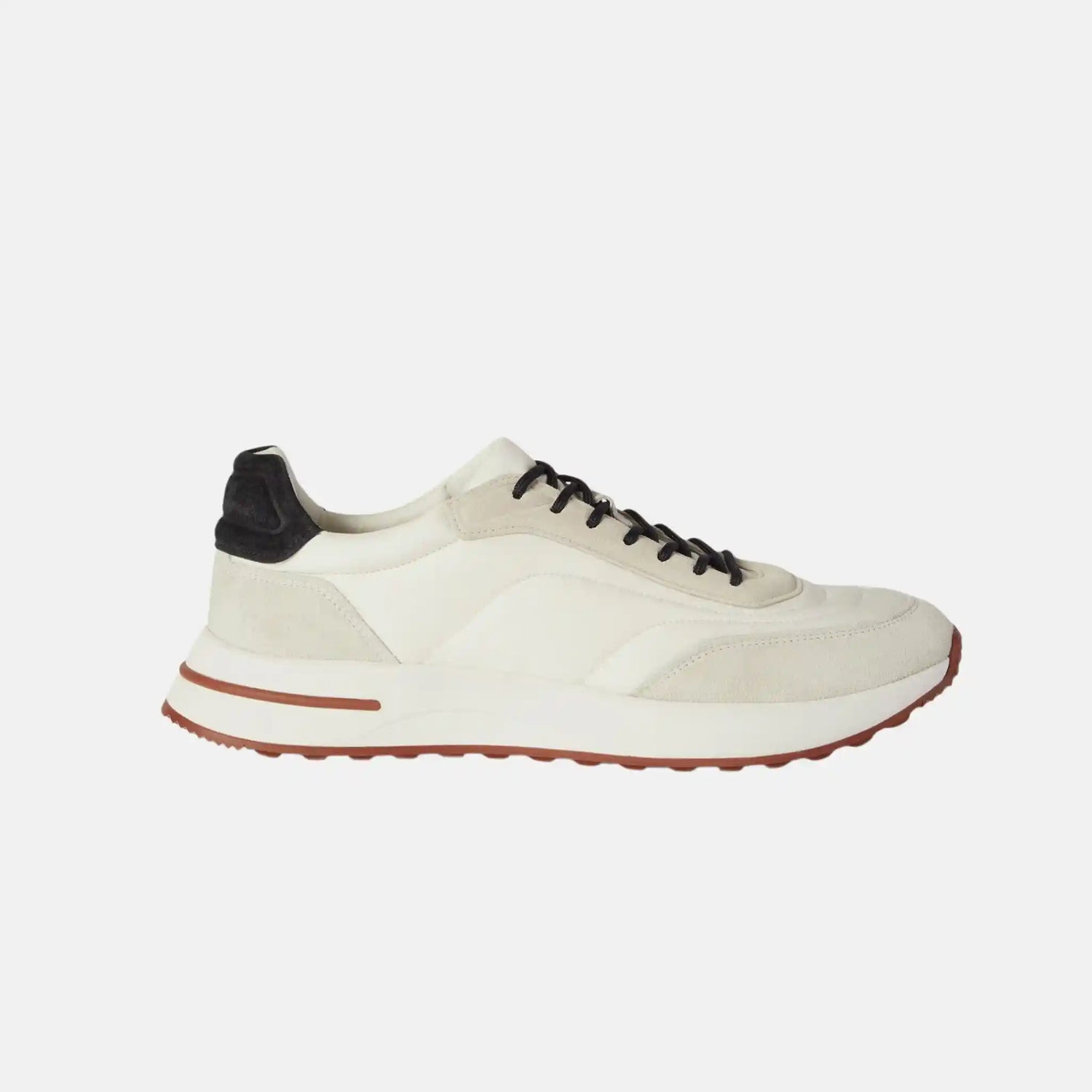 Loro Piana Week End Walk Sneaker Microfibre Storm System, White, Front