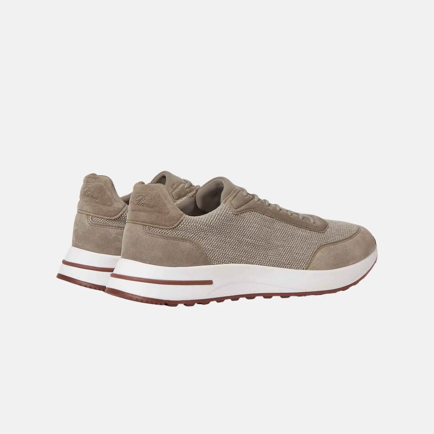 Loro Piana Week End Walk Sneaker Pecora Nera, Wheat Stitch, Back
