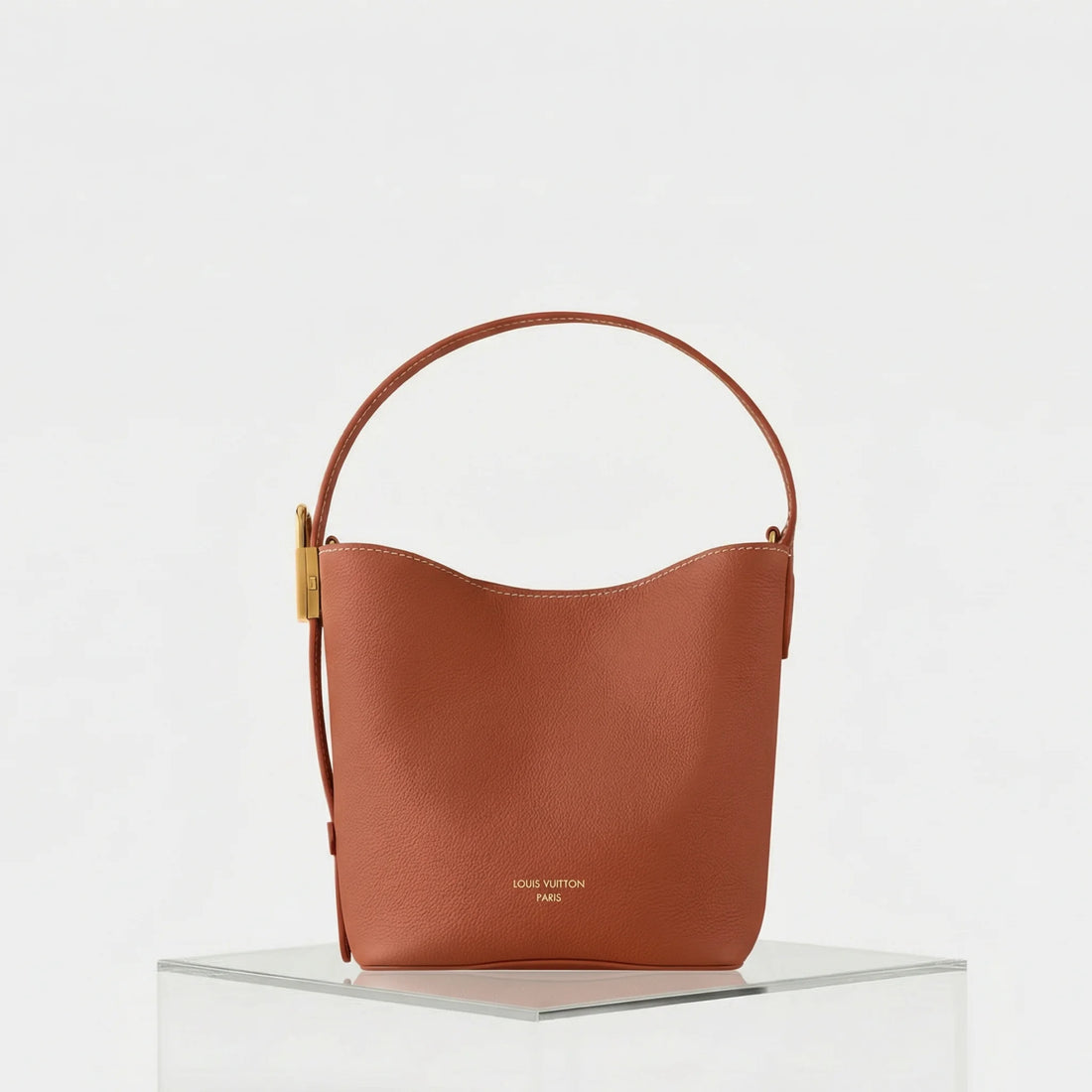 Louis Vuitton All In BB Low Key Bag, Cognac, Front