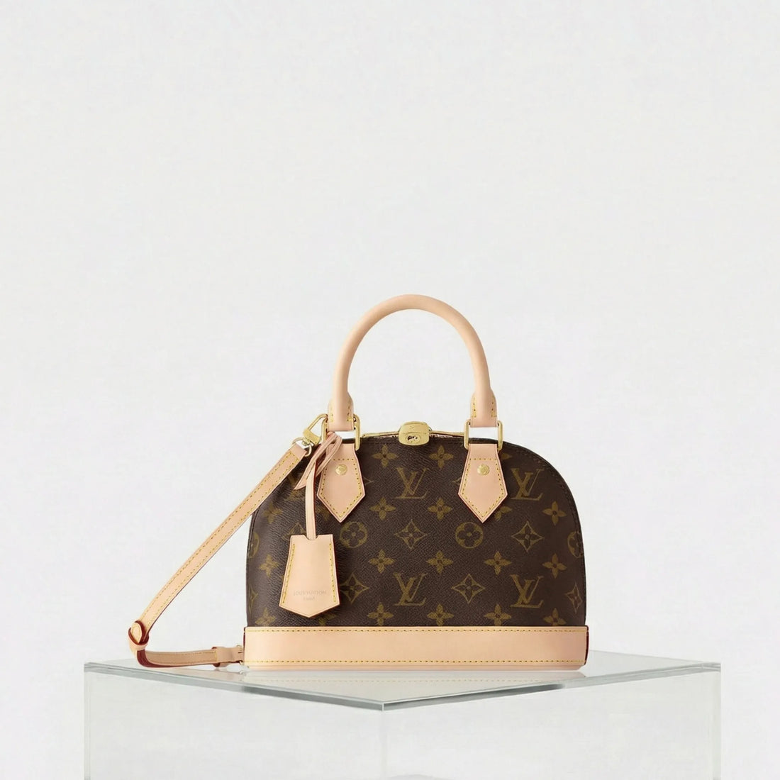 Louis Vuitton Alma BB Monogram Canvas Handbag, Front