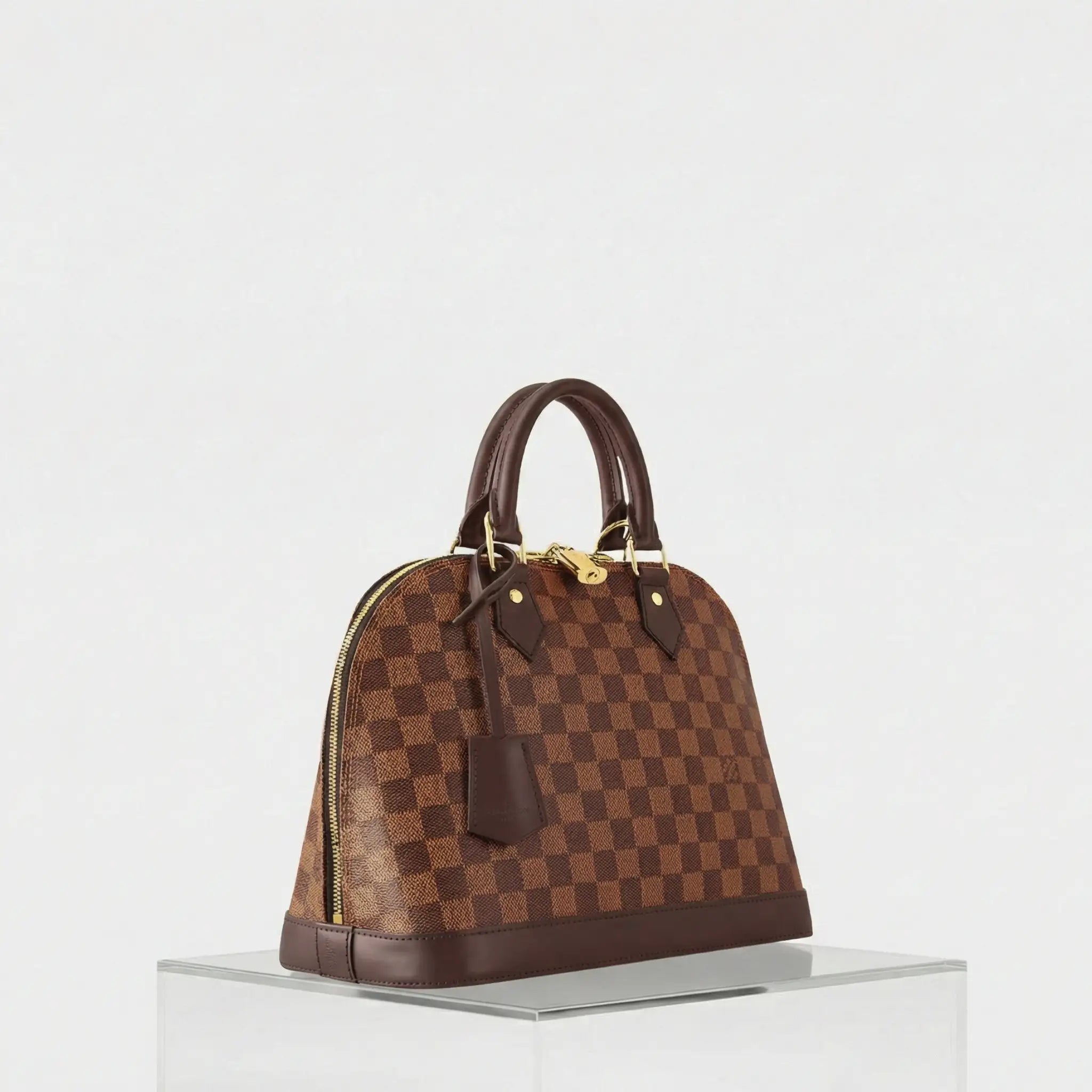 Louis Vuitton Louis Vuitton Alma PM Damier Ebene Handbag, Side