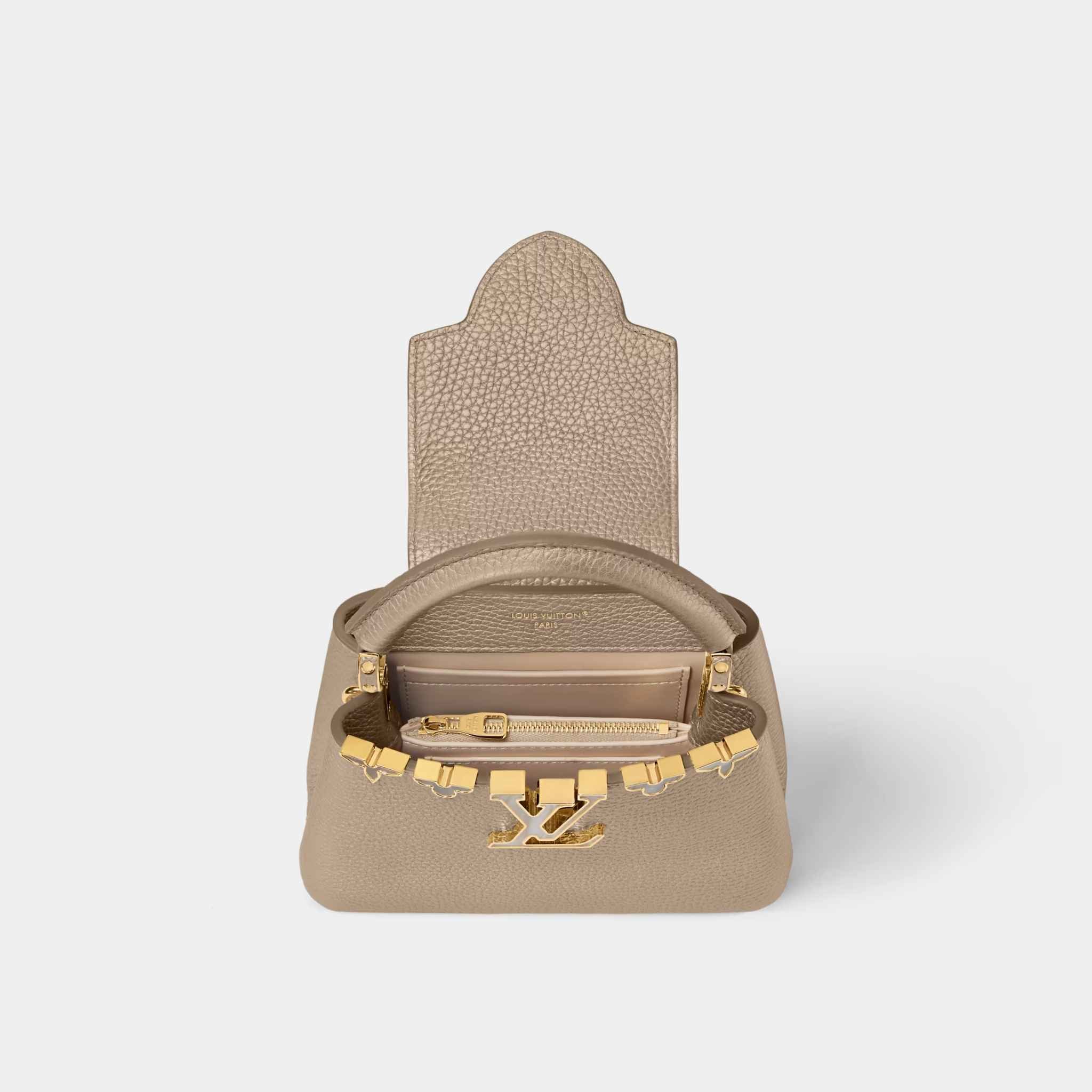 Louis Vuitton Capucines Mini Handbag Taurillon Leather, Inside
