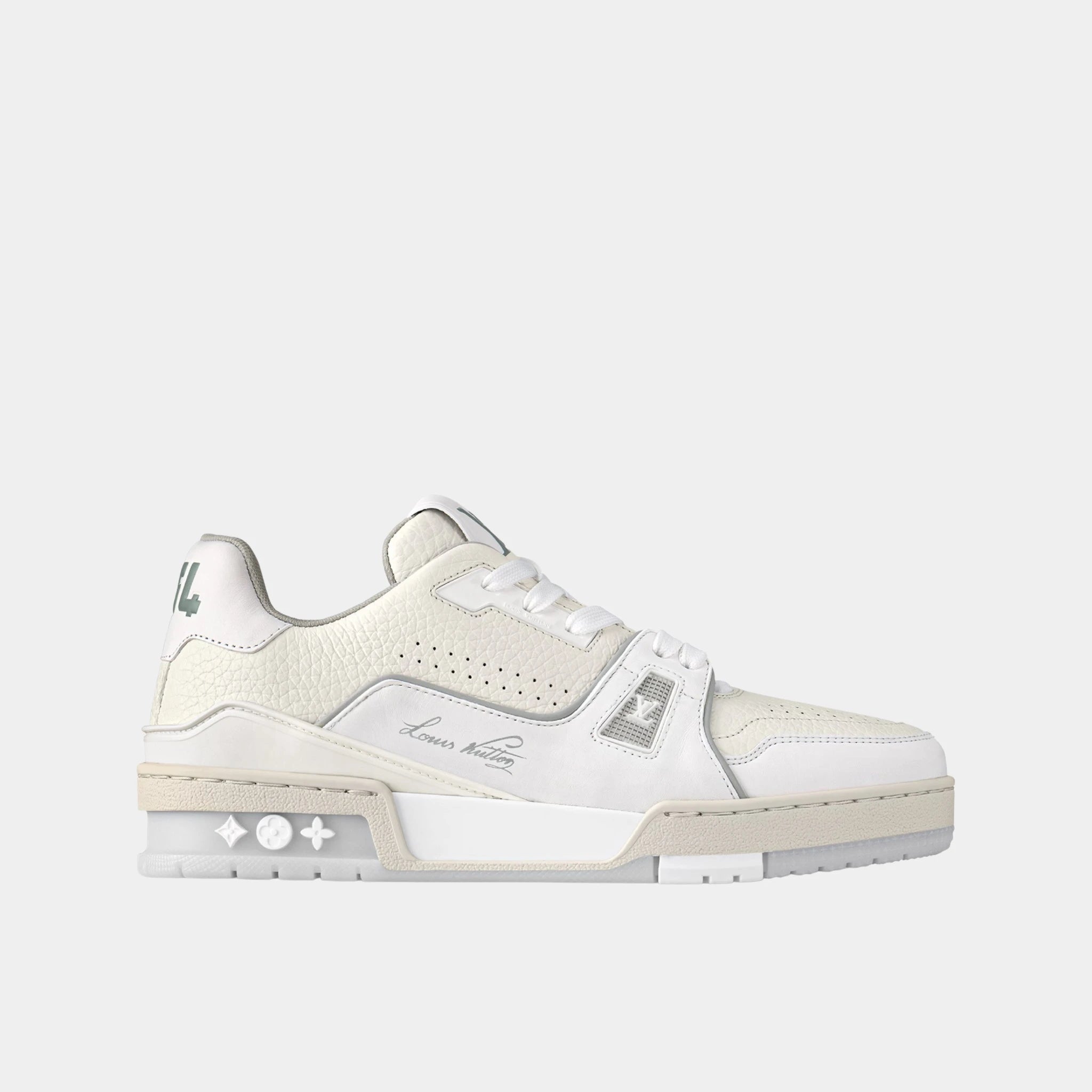 LV Trainer Sneaker, White, Side