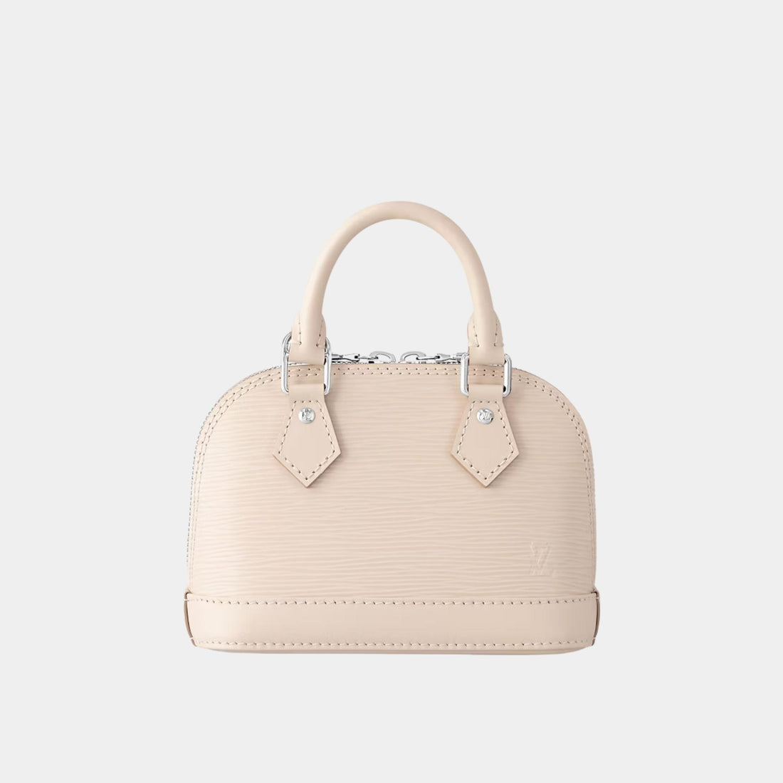 Louis Vuitton Nano Alma Handbag Epi Cowhide Leather, Quartz, Front