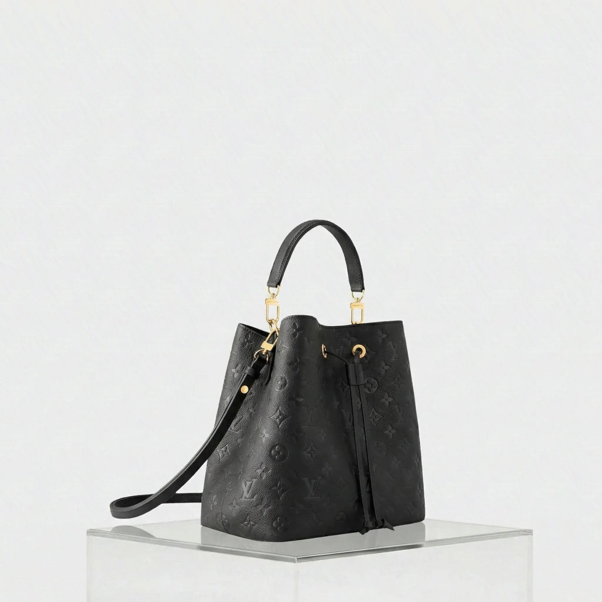 Louis Vuitton NéoNoé MM Monogram Empreinte Leather Handbag, Side