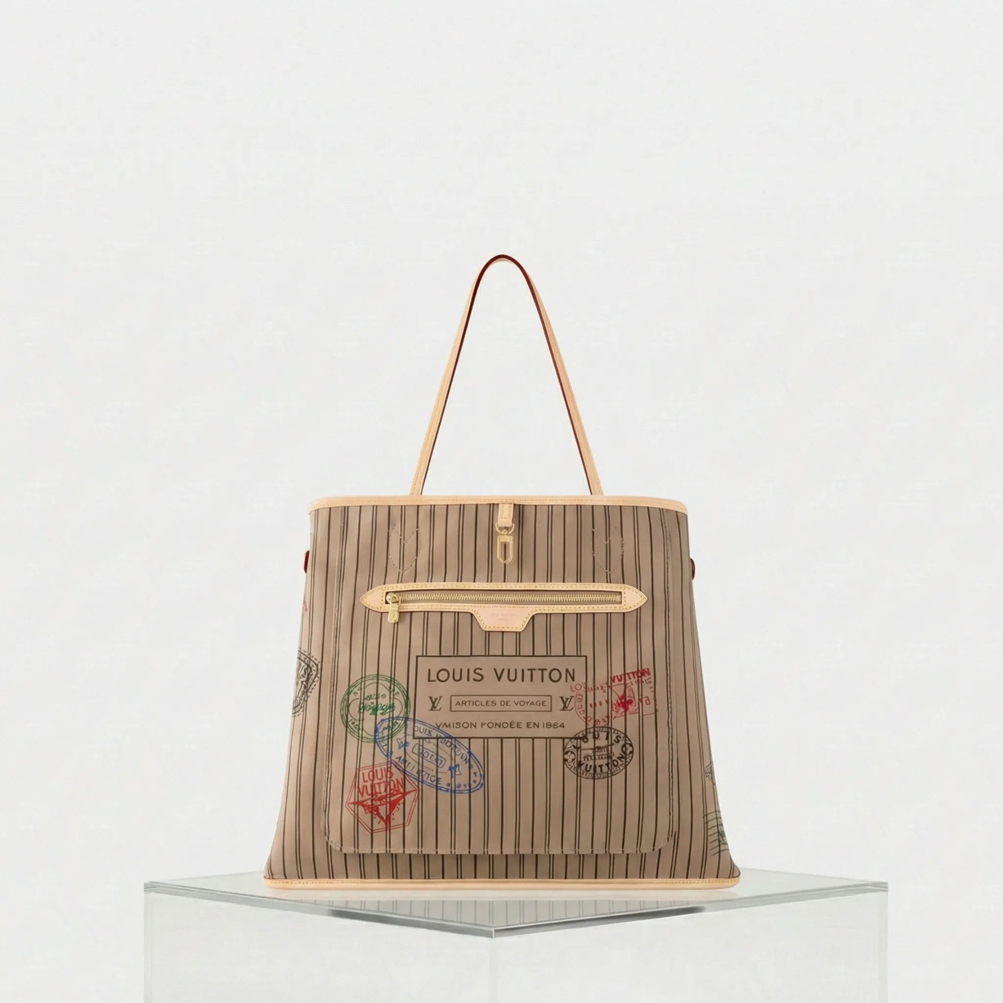 Louis Vuitton Neverfull Bandouliere Inside Out GM Handbag, Back