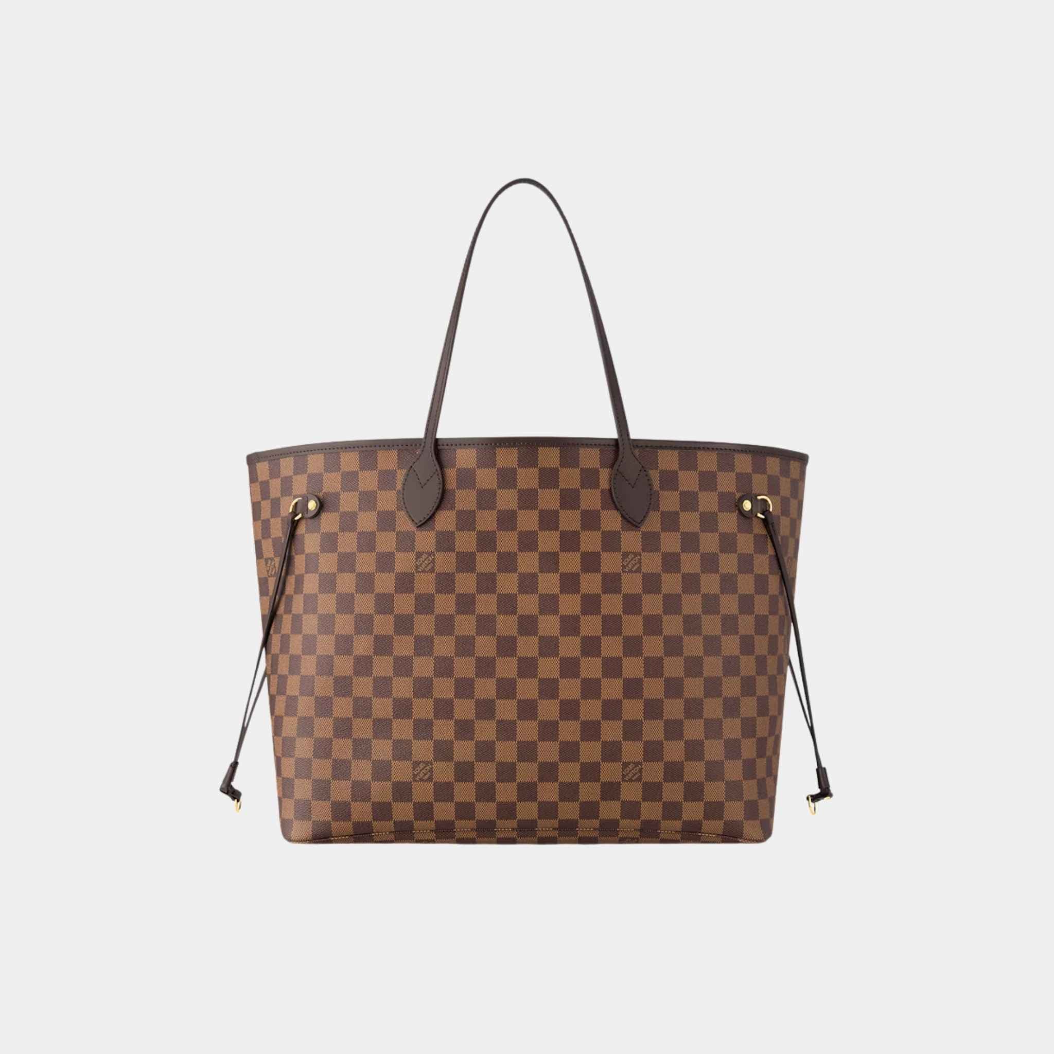 Louis Vuitton Neverfull GM Tote In Damier Ebene, Front