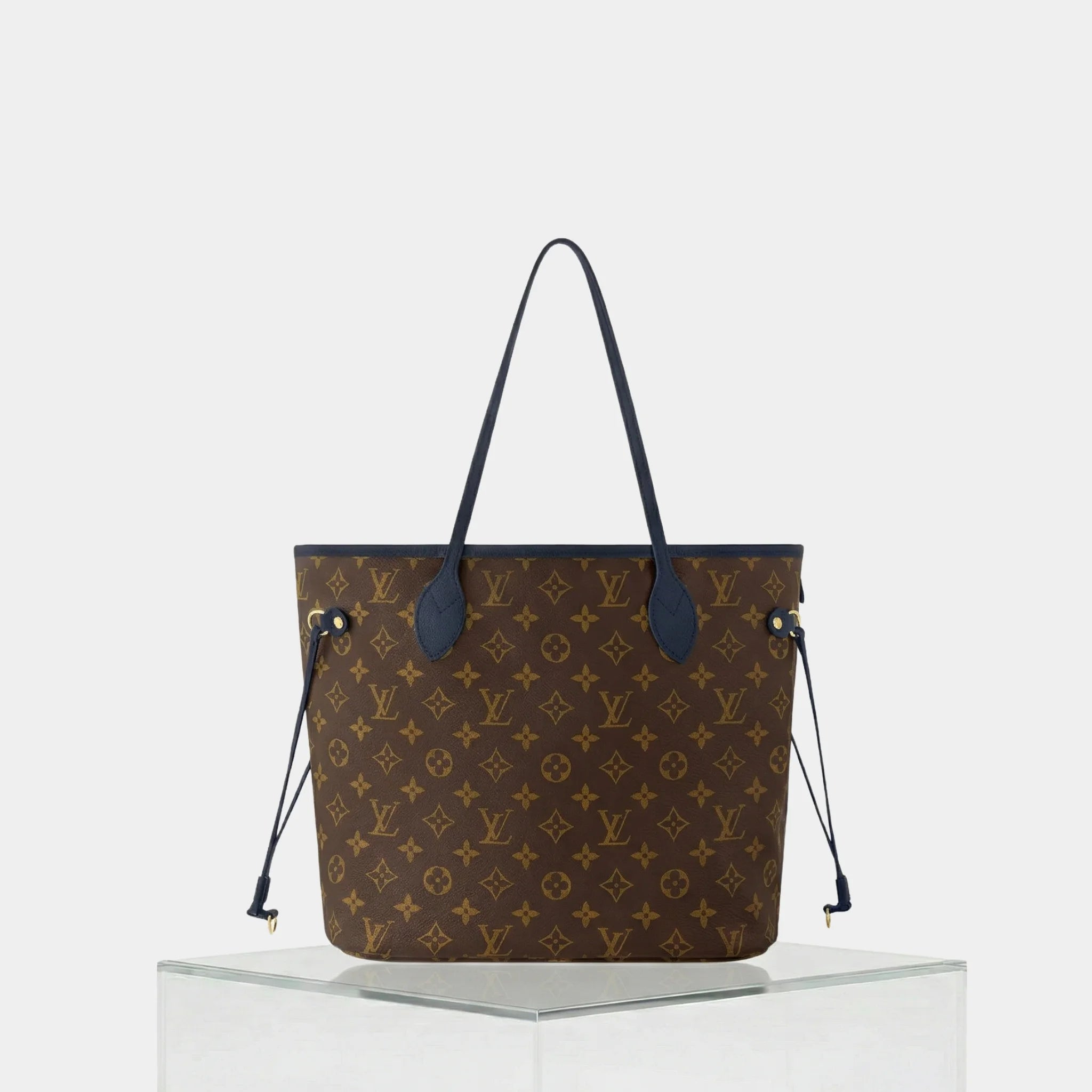 Louis Vuitton Neverfull Inside Out MM Handbag, Marine, Back