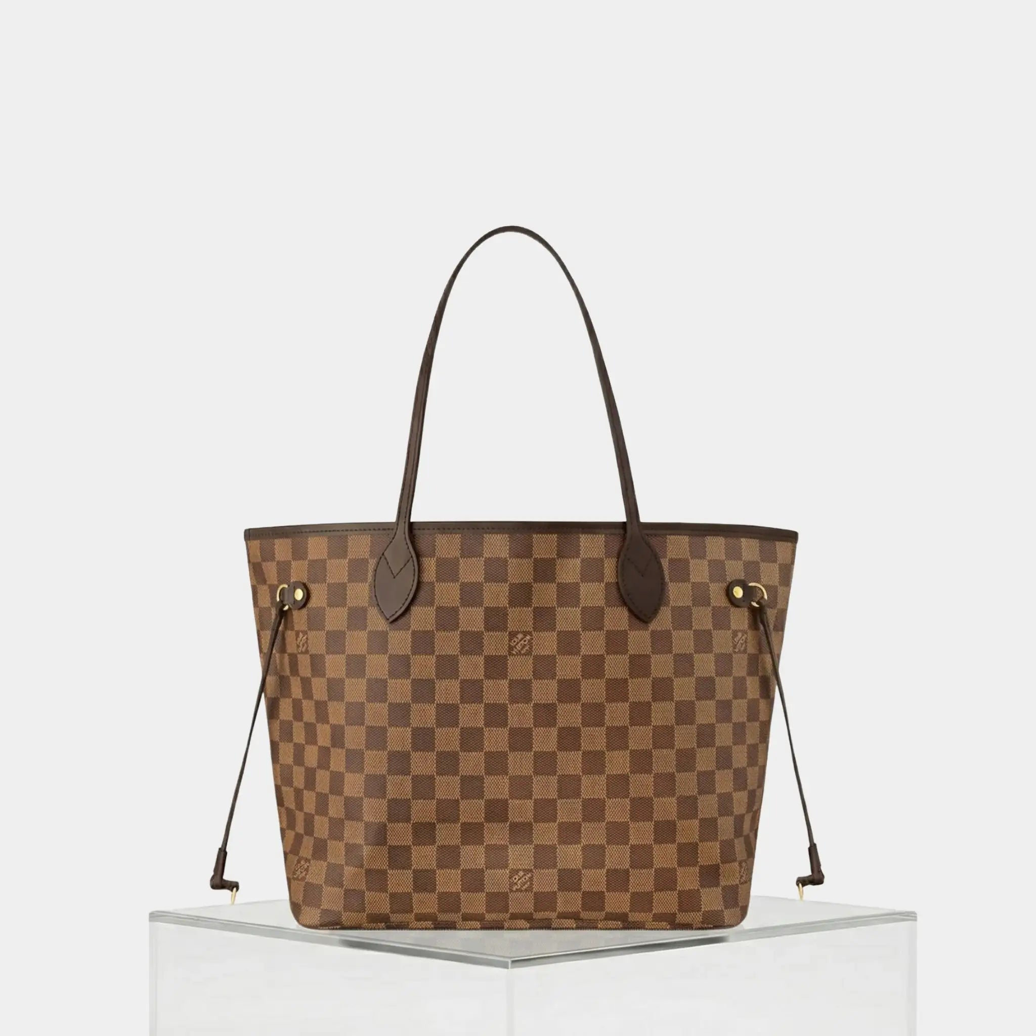 Louis Vuitton Neverfull MM Tote In Damier Ebene, Cherry, Back