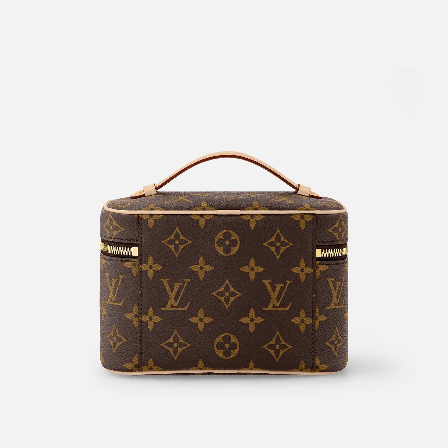 Louis Vuitton Nice Mini Handbag Monogram Canvas, Beige, Back