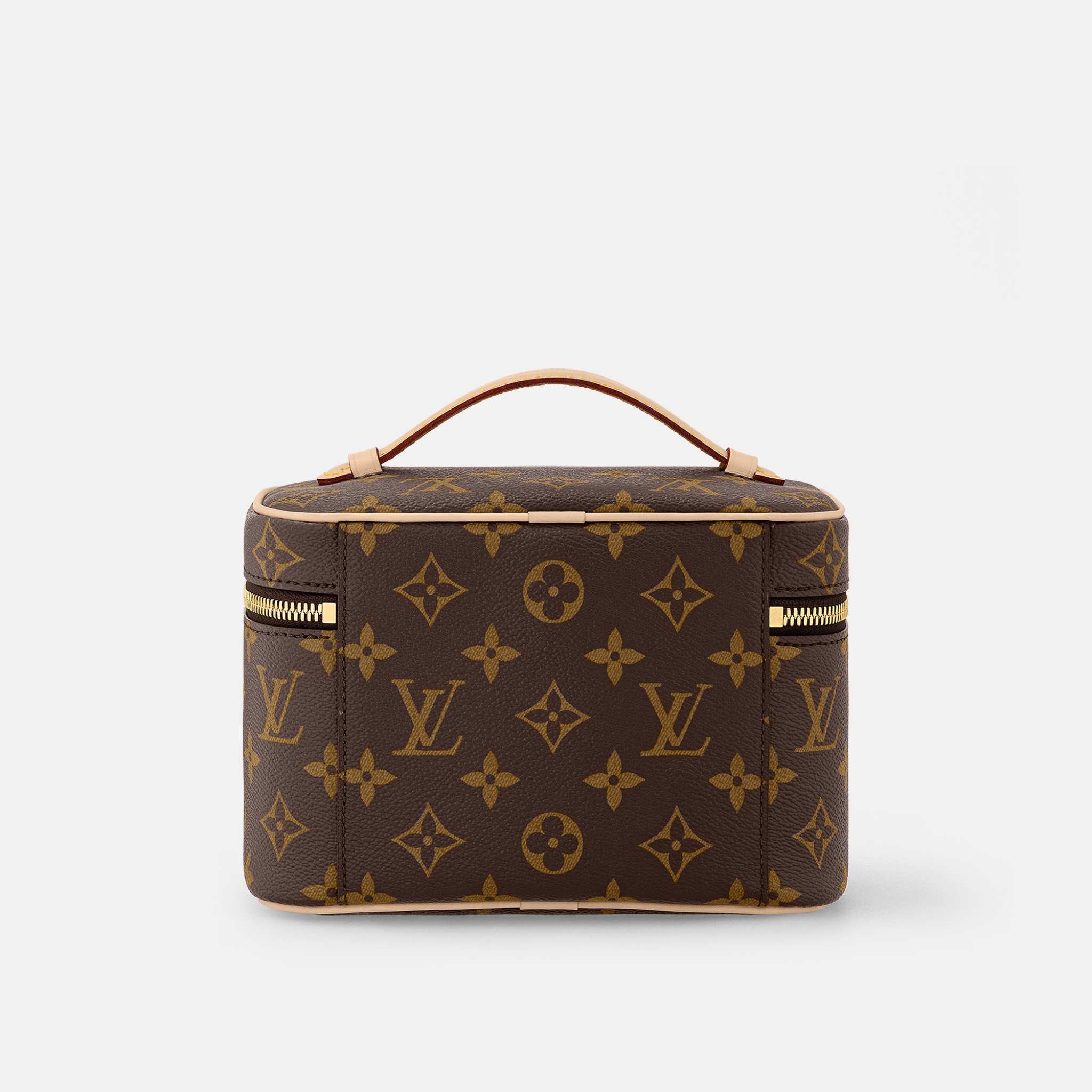 Louis Vuitton Nice Mini Handbag Monogram Canvas, Beige, Back