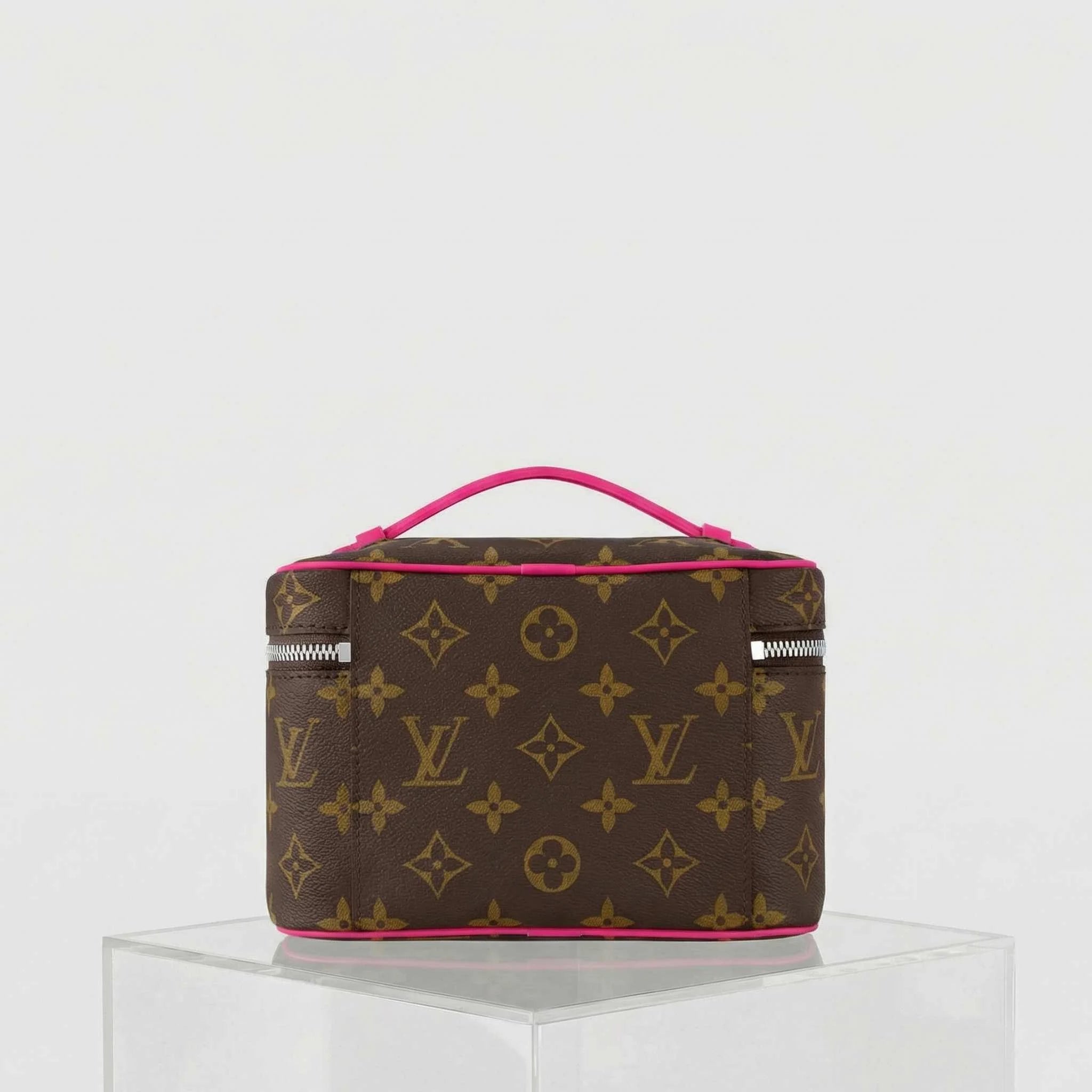 Louis Vuitton Nice Mini Handbag Monogram Canvas, pondichery Pink, Back