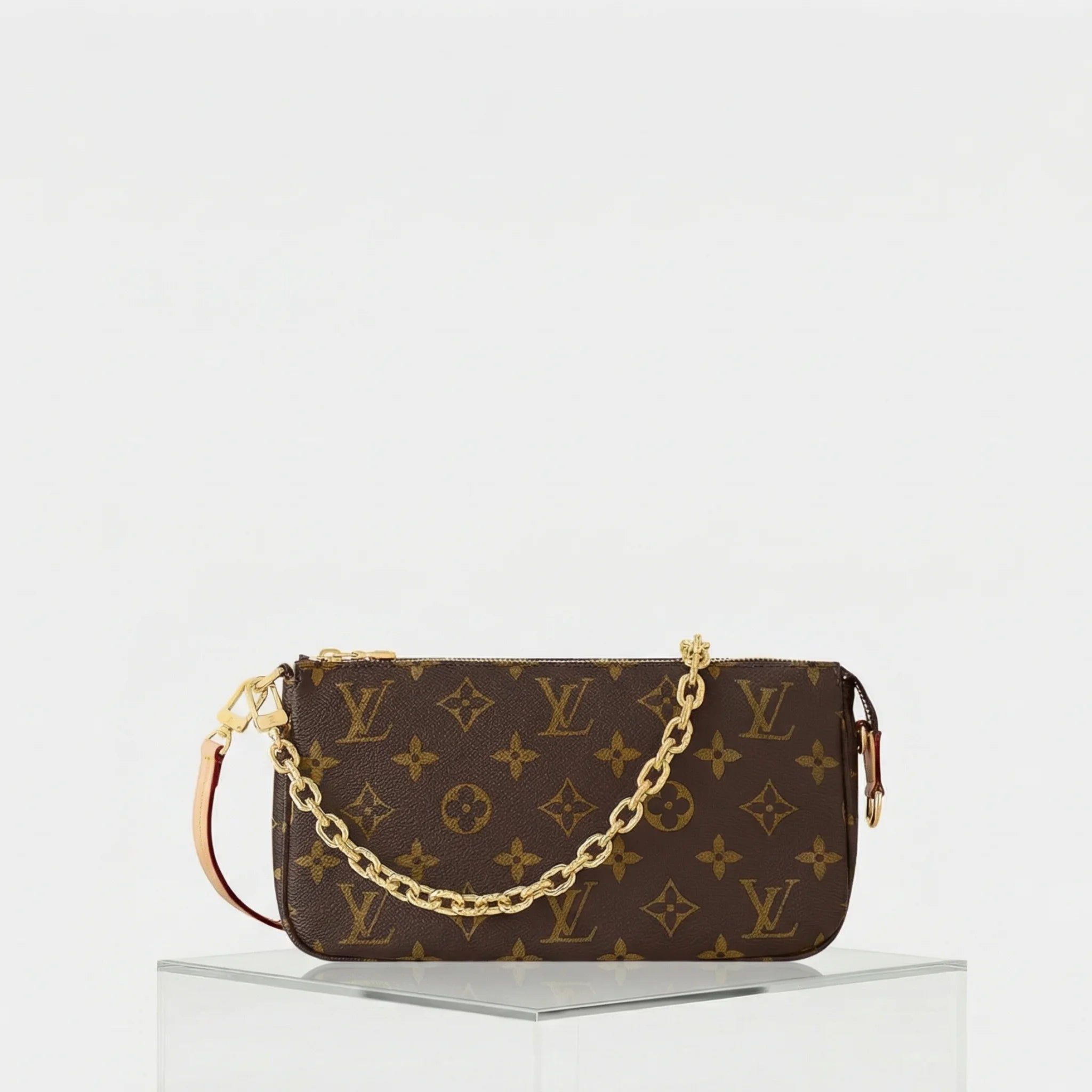 حقيبة Pochette Accessoires بنقشة Monogram Canvas