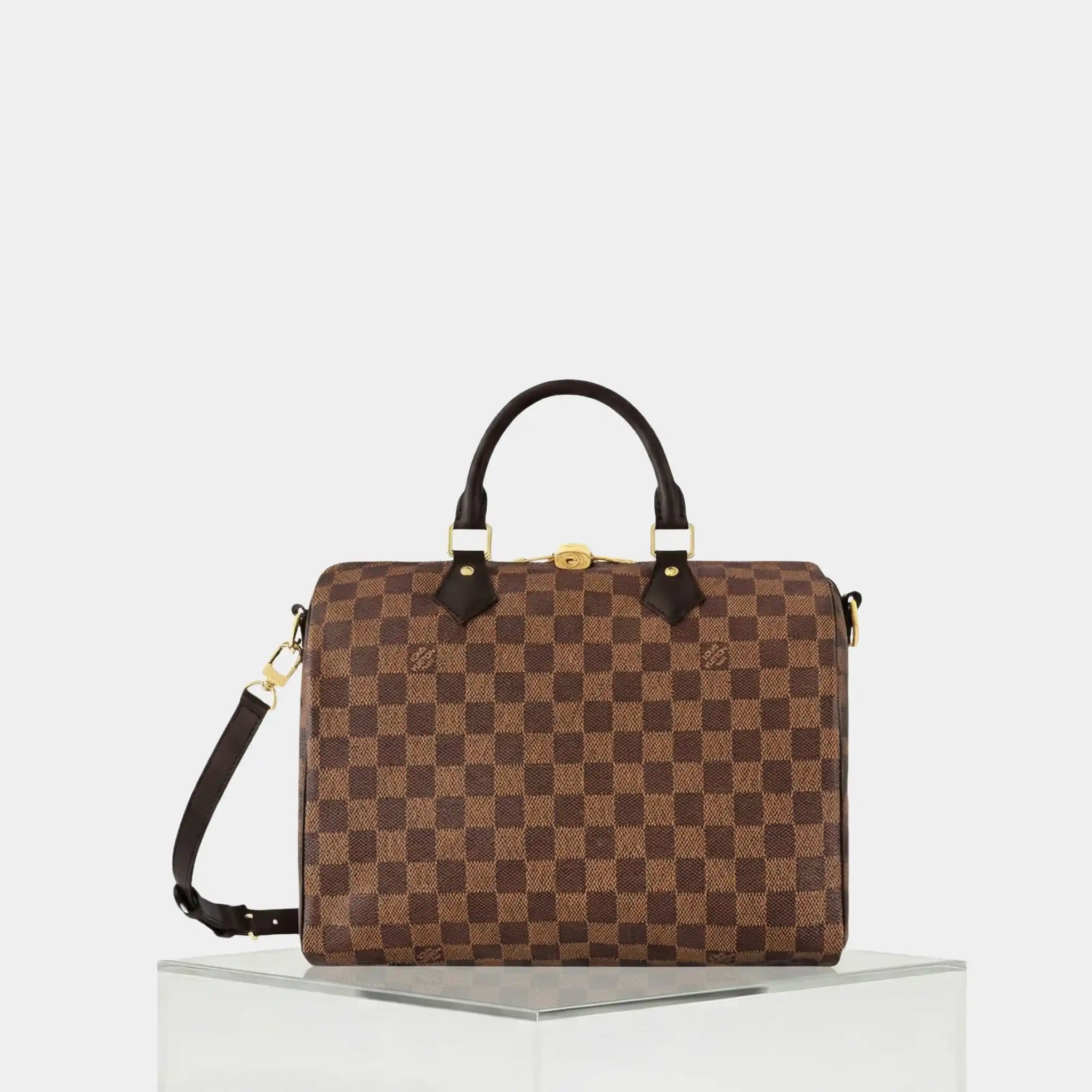 Louis Vuitton Speedy Bandouliere 30 Damier Ebene, Front