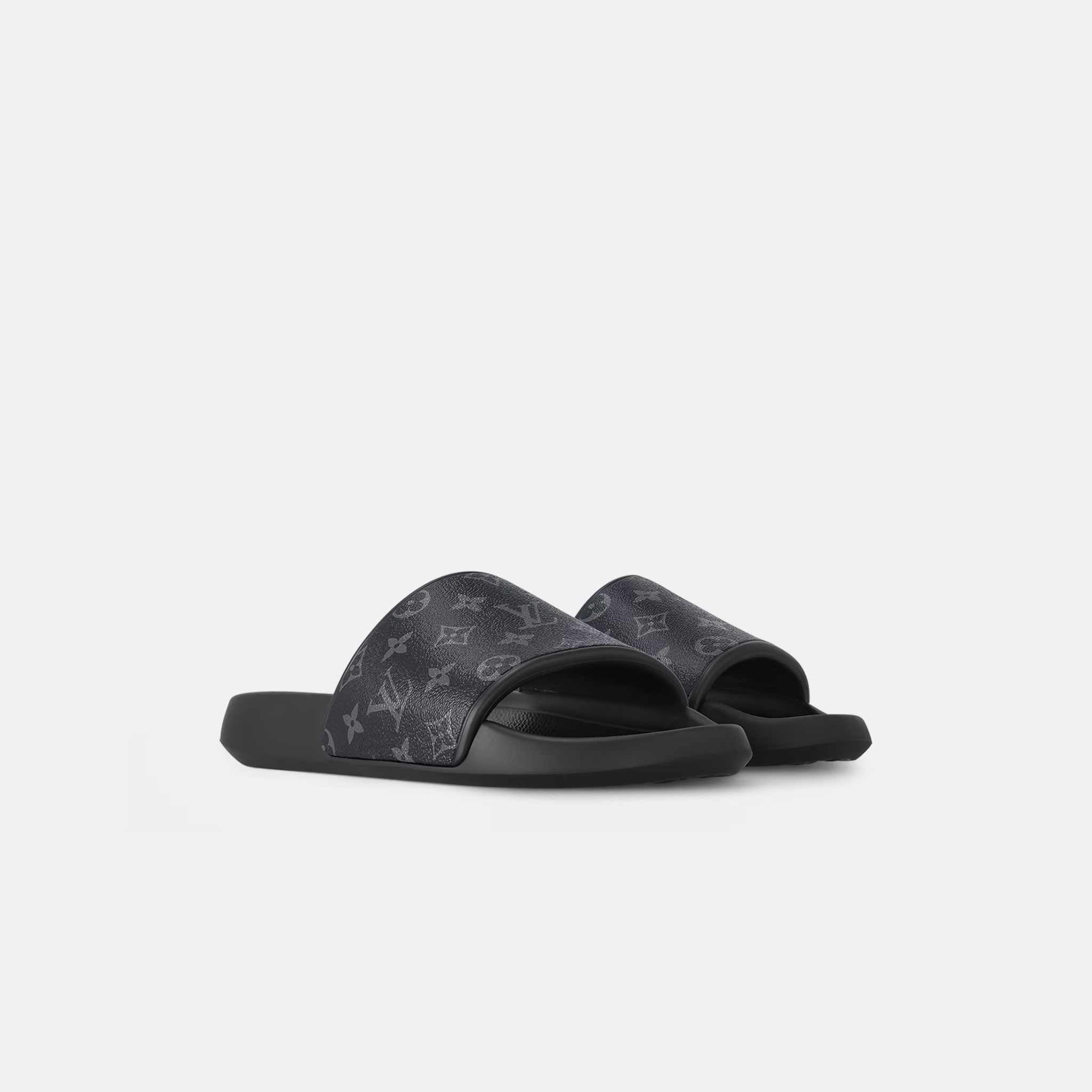 Louis Vuitton Waterfront Mule, Monogram Eclipse, Front