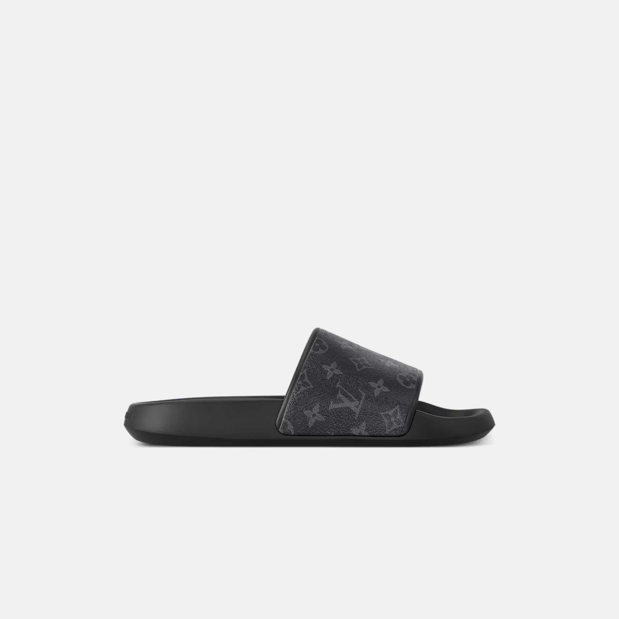 Louis Vuitton Waterfront Mule, Monogram Eclipse, Side